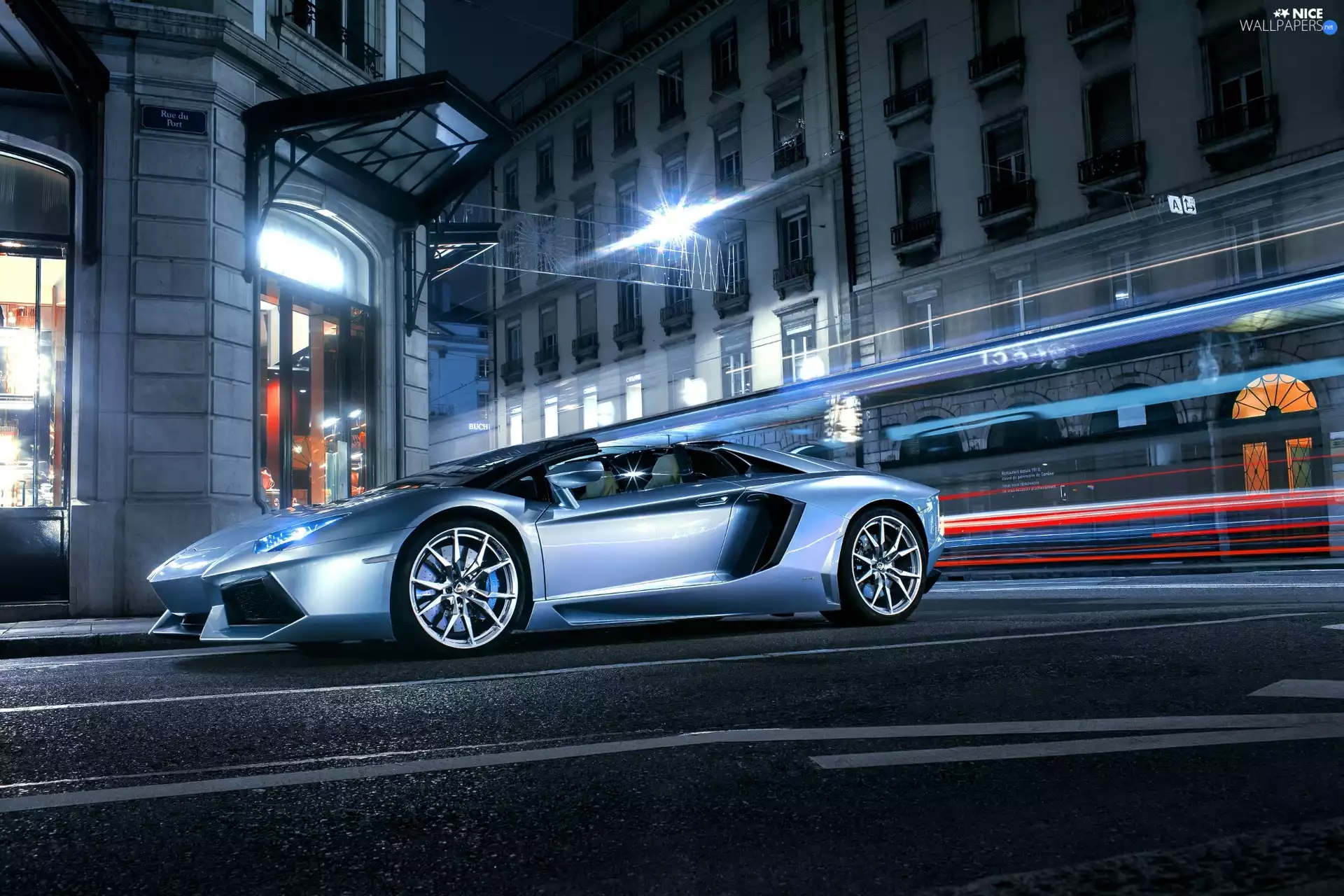 Lamborghini Aventador LP 700-4 Roadster, Street, light, 2013