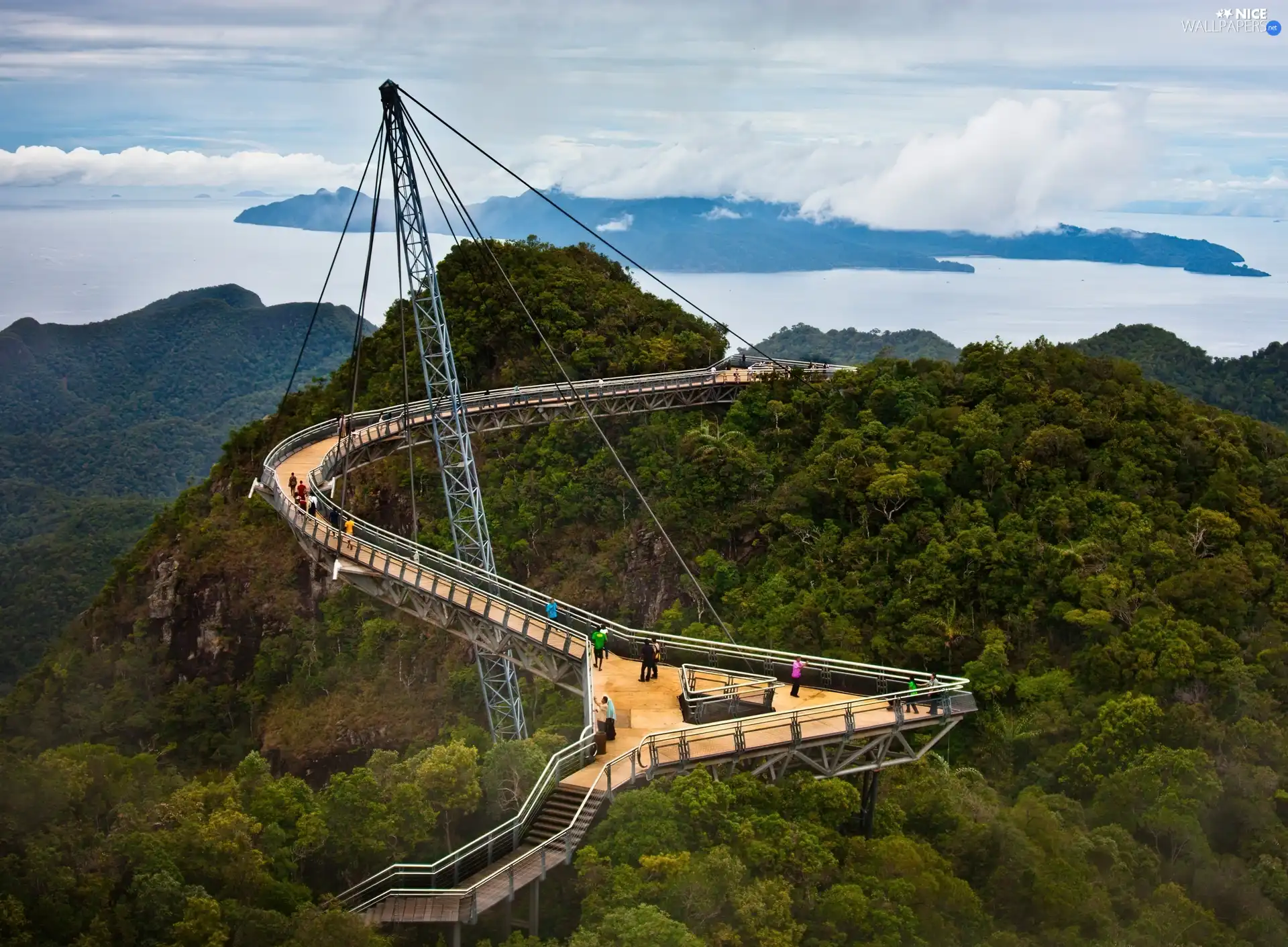 bridge, landscape