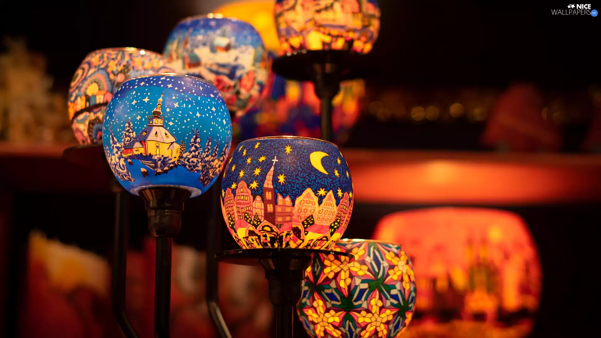 Lanterns, candlesticks