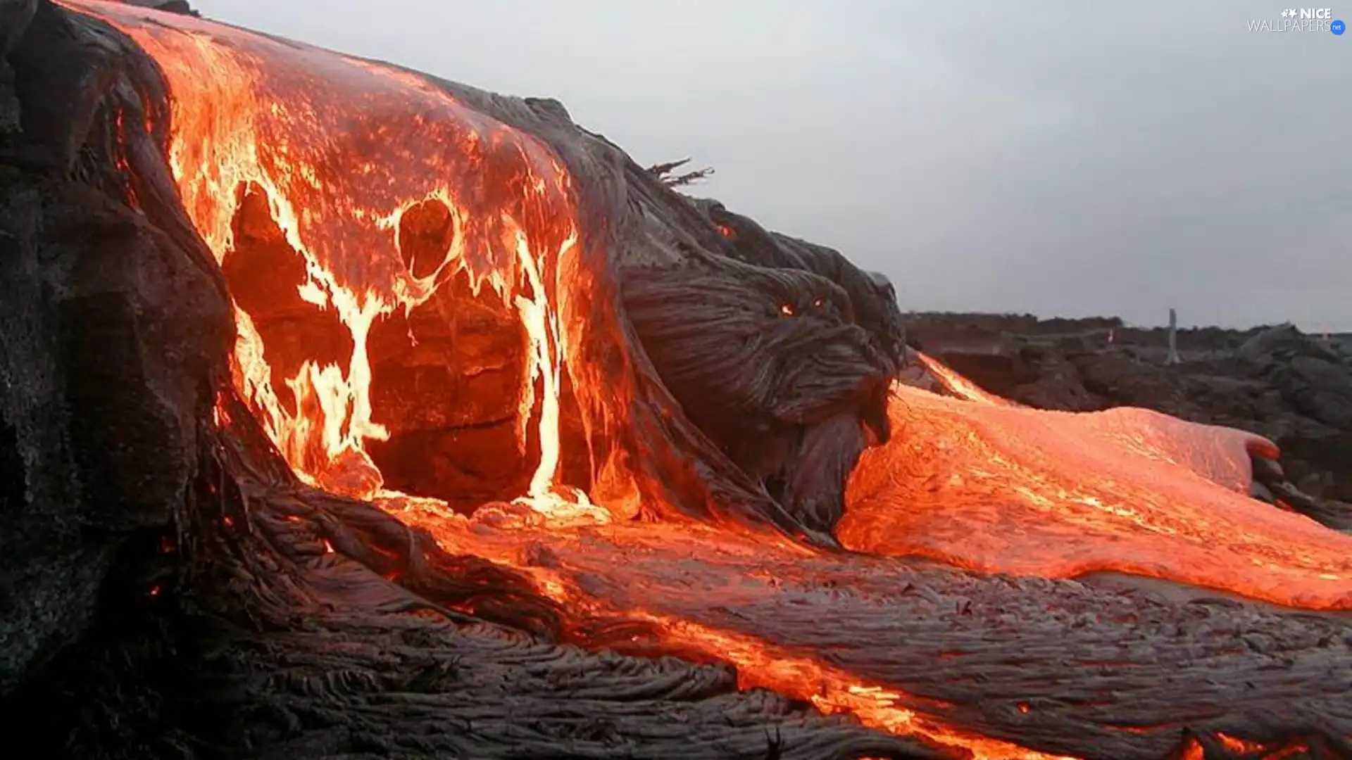 Lava, explosion, volcano