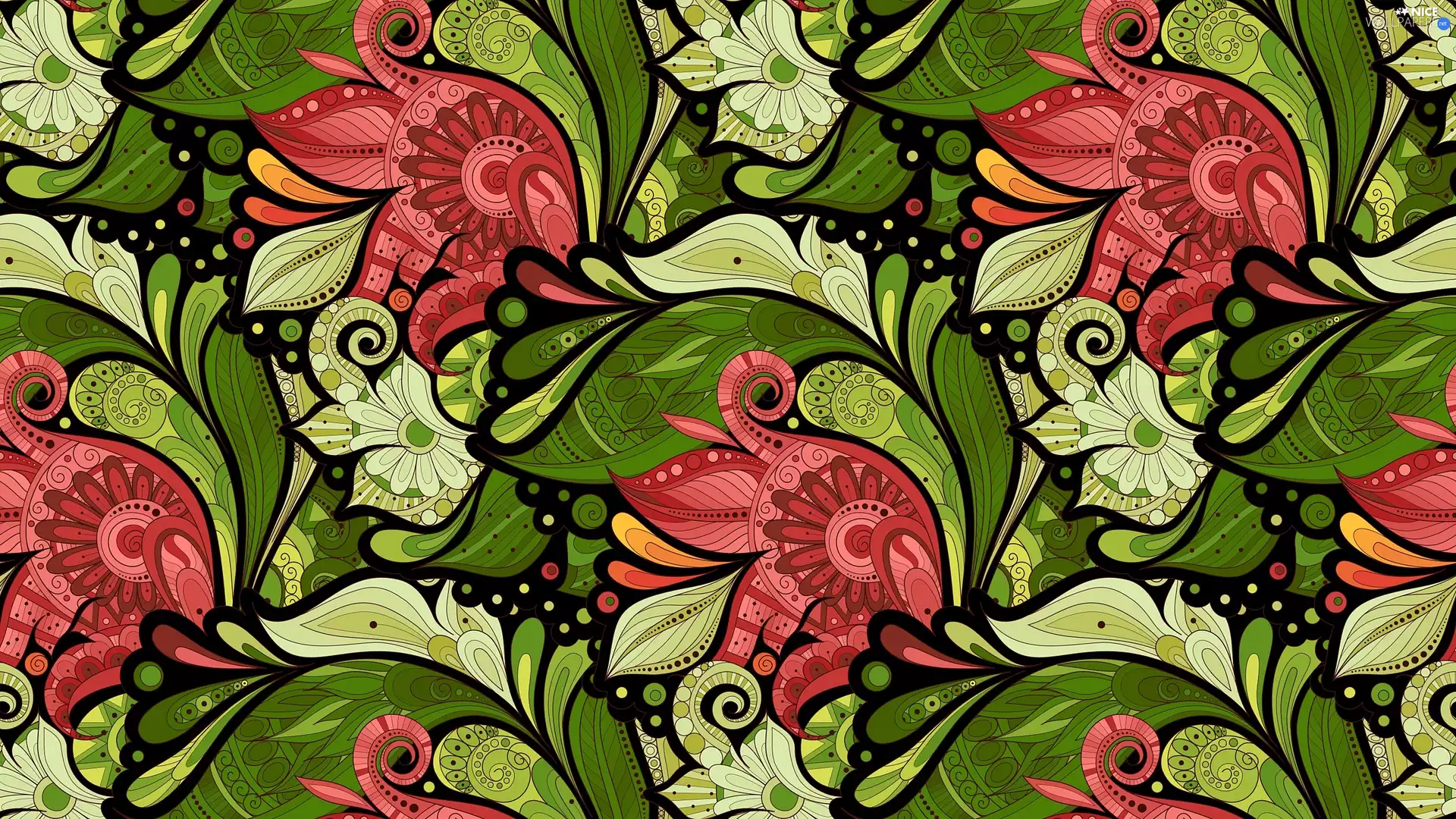 Leaf, texture, Flowers