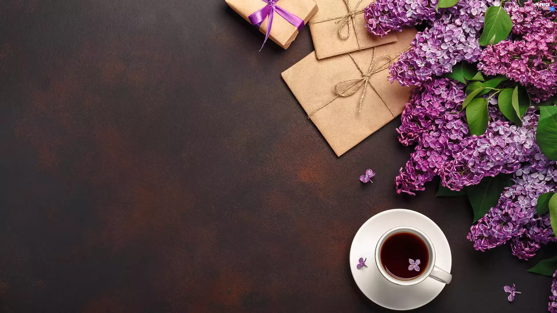 cup, without, Present, Leaf, Twigs, coffee, Envelopes