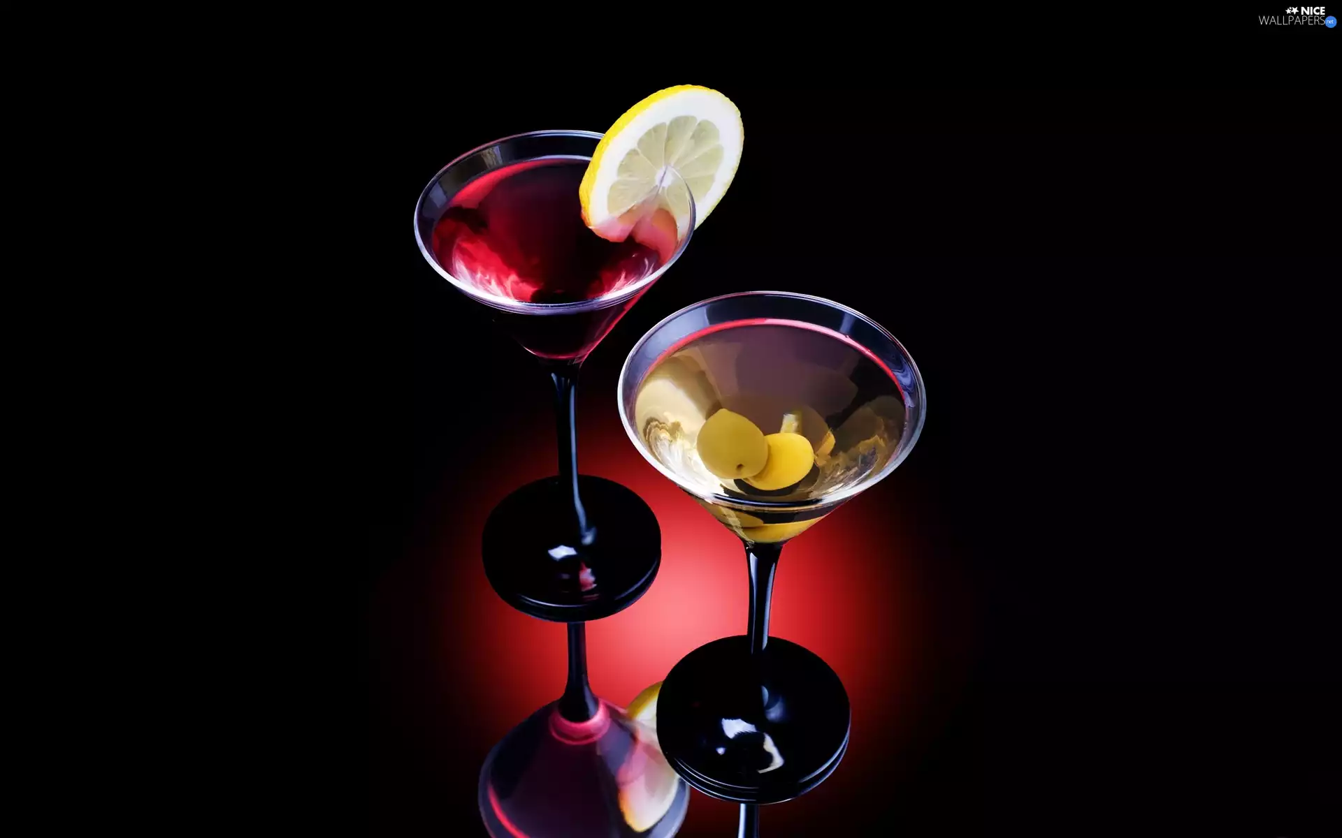 Lemon, drinks, olives