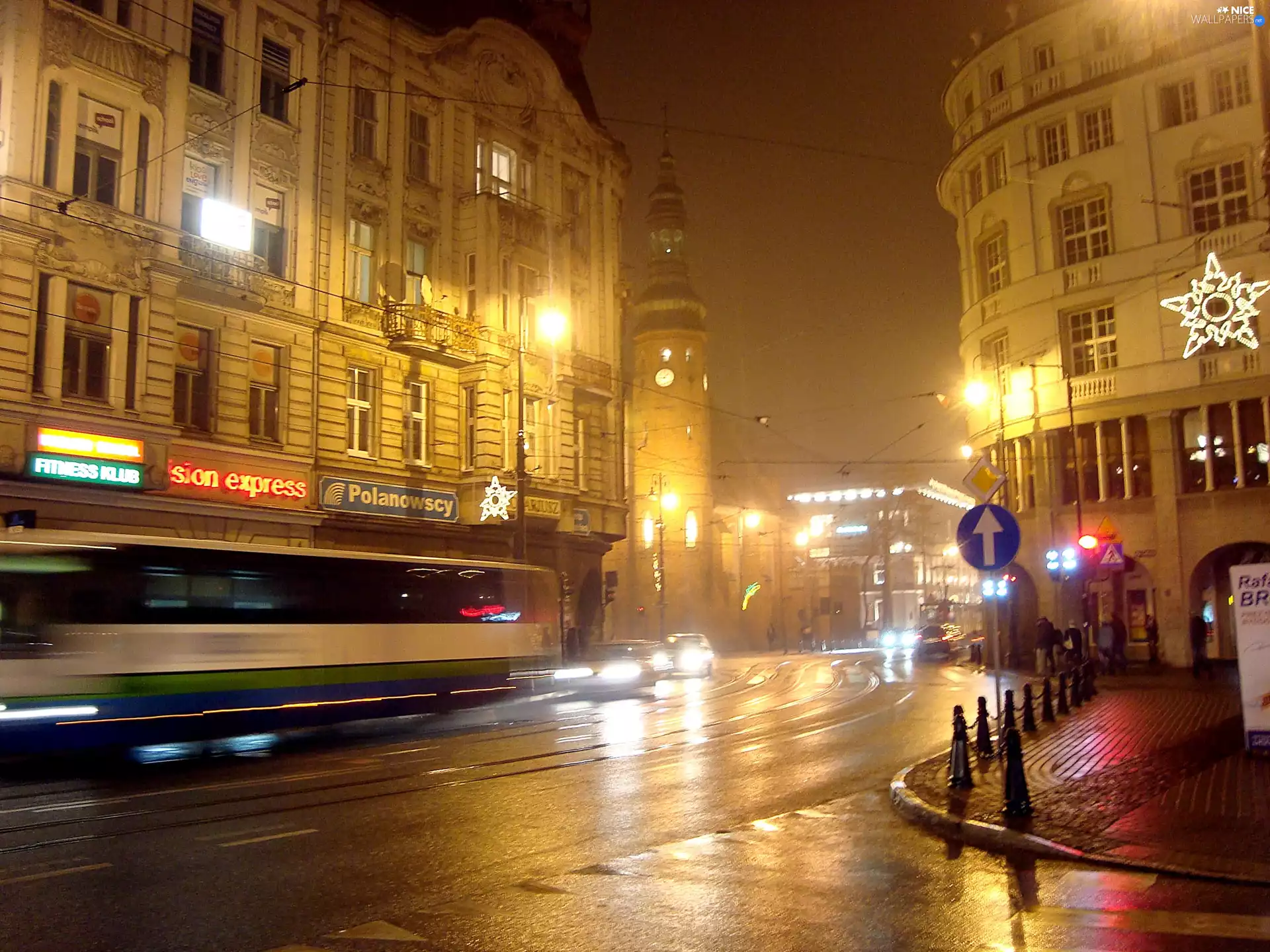 light, Bydgoszcz, night