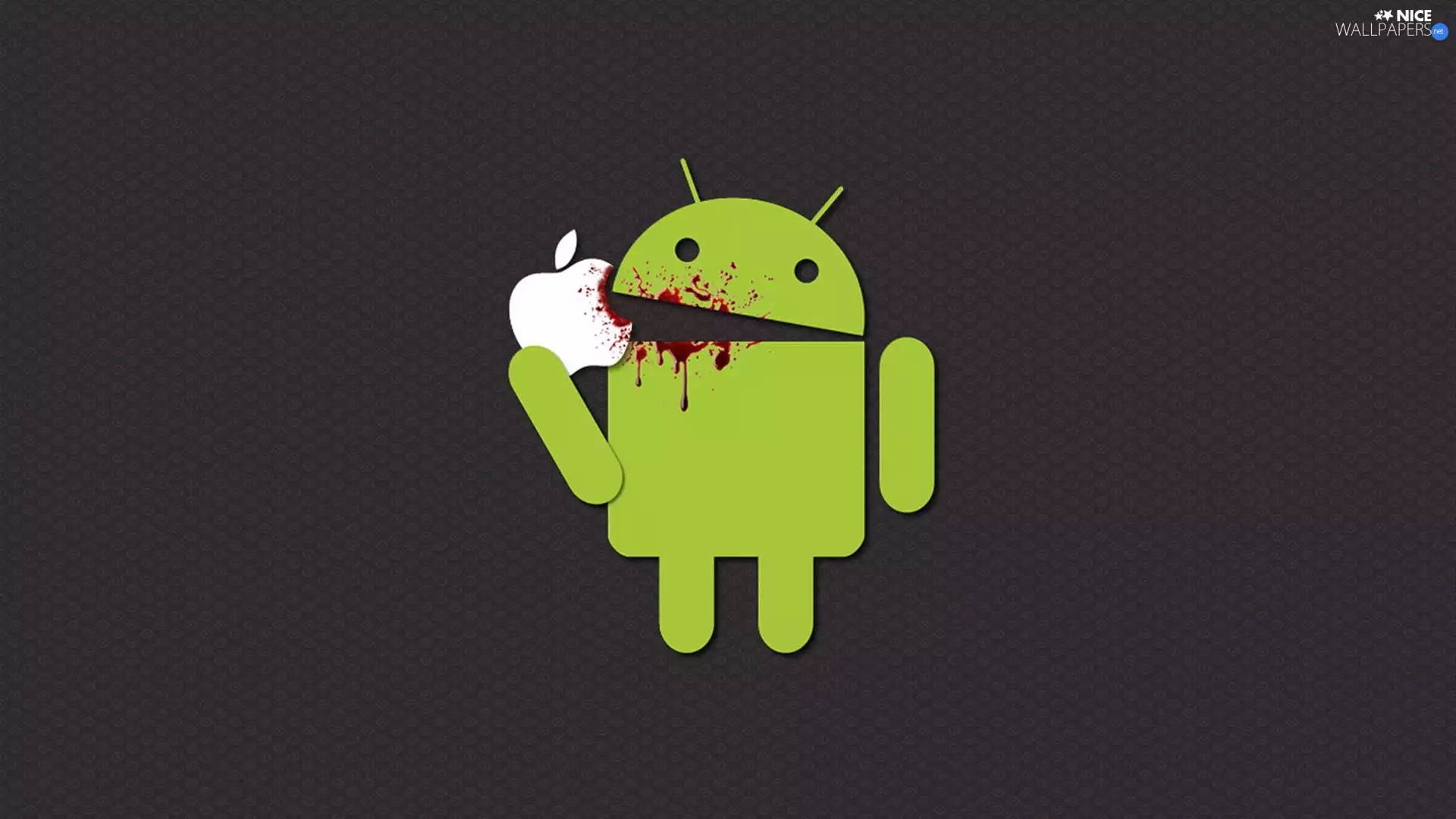 Apple, logo, Apple, blood, Android