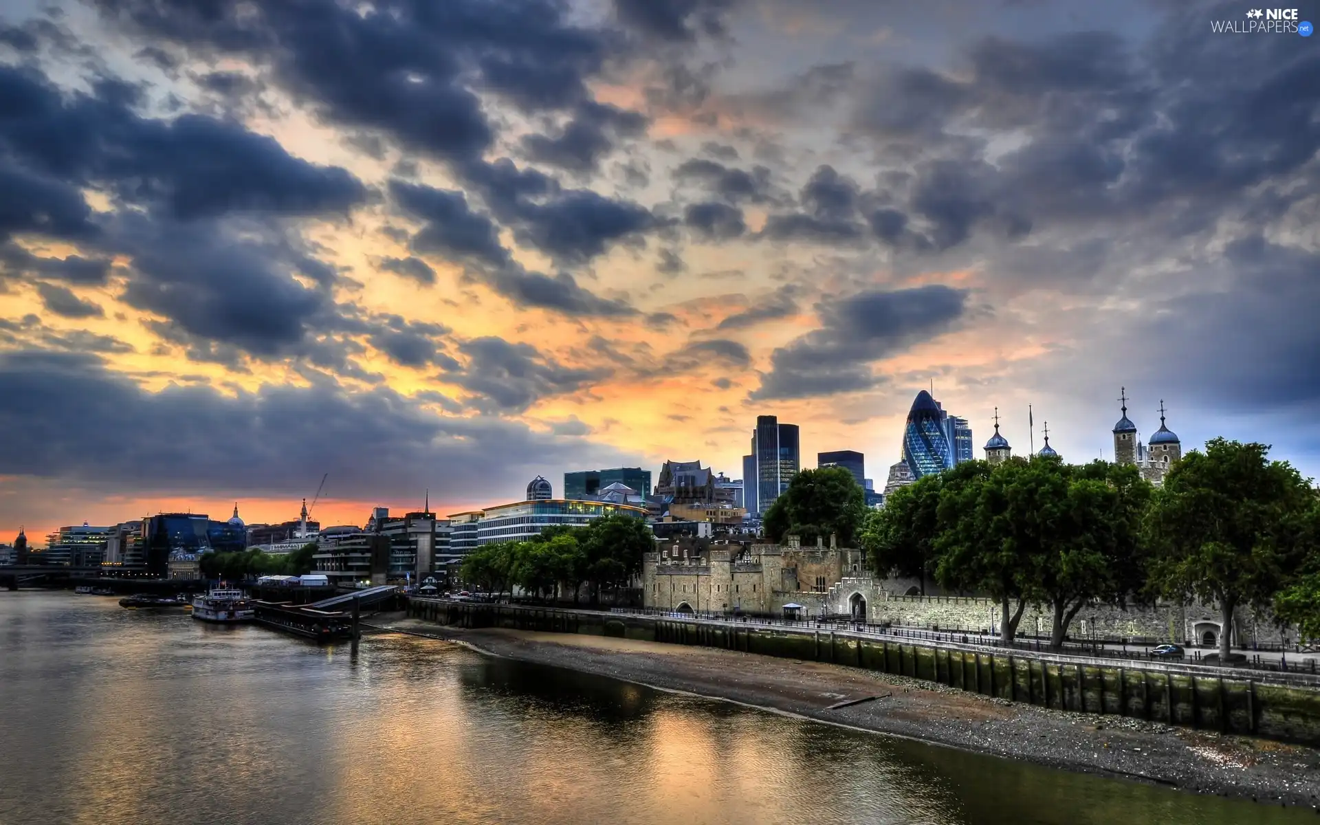 London, panorama, town