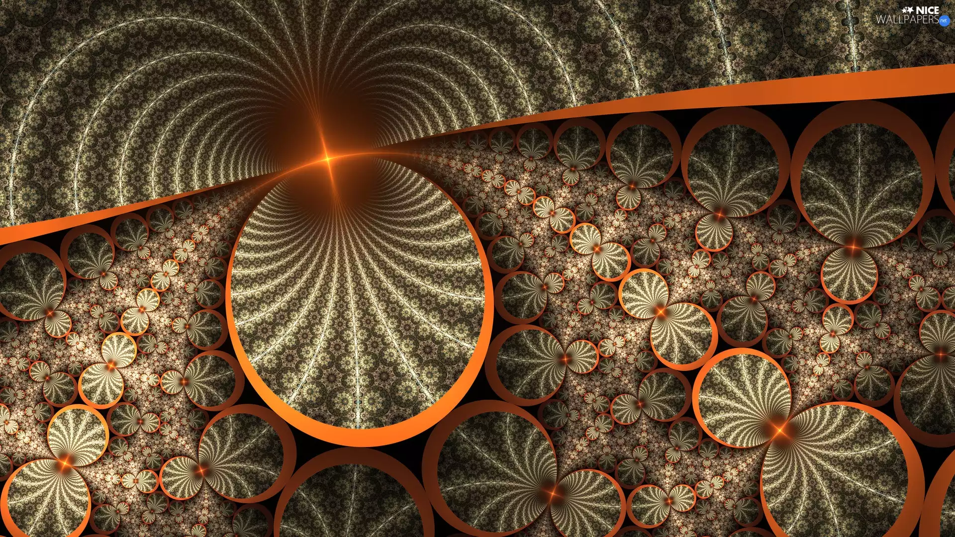 ligh, Fraktal, flash, luminosity, sun, rings