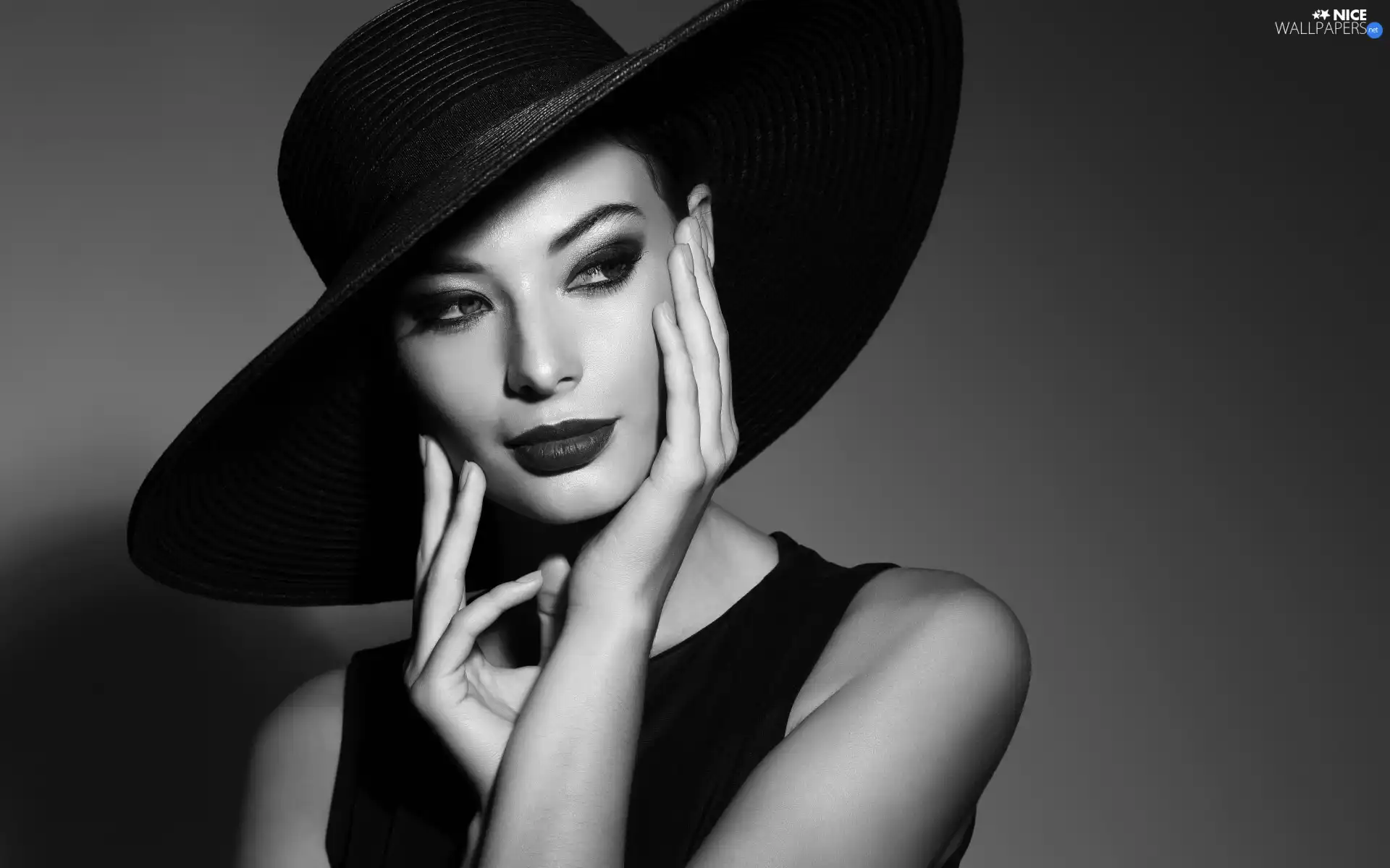 Women, Hat, make-up, stylish