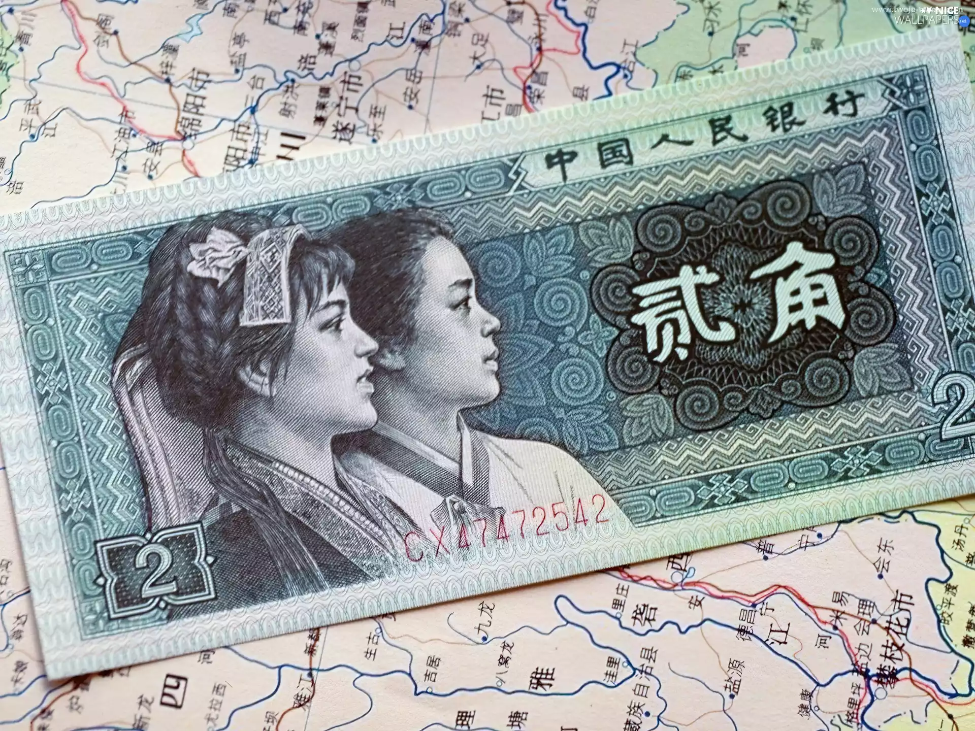 Map, Chinese, note
