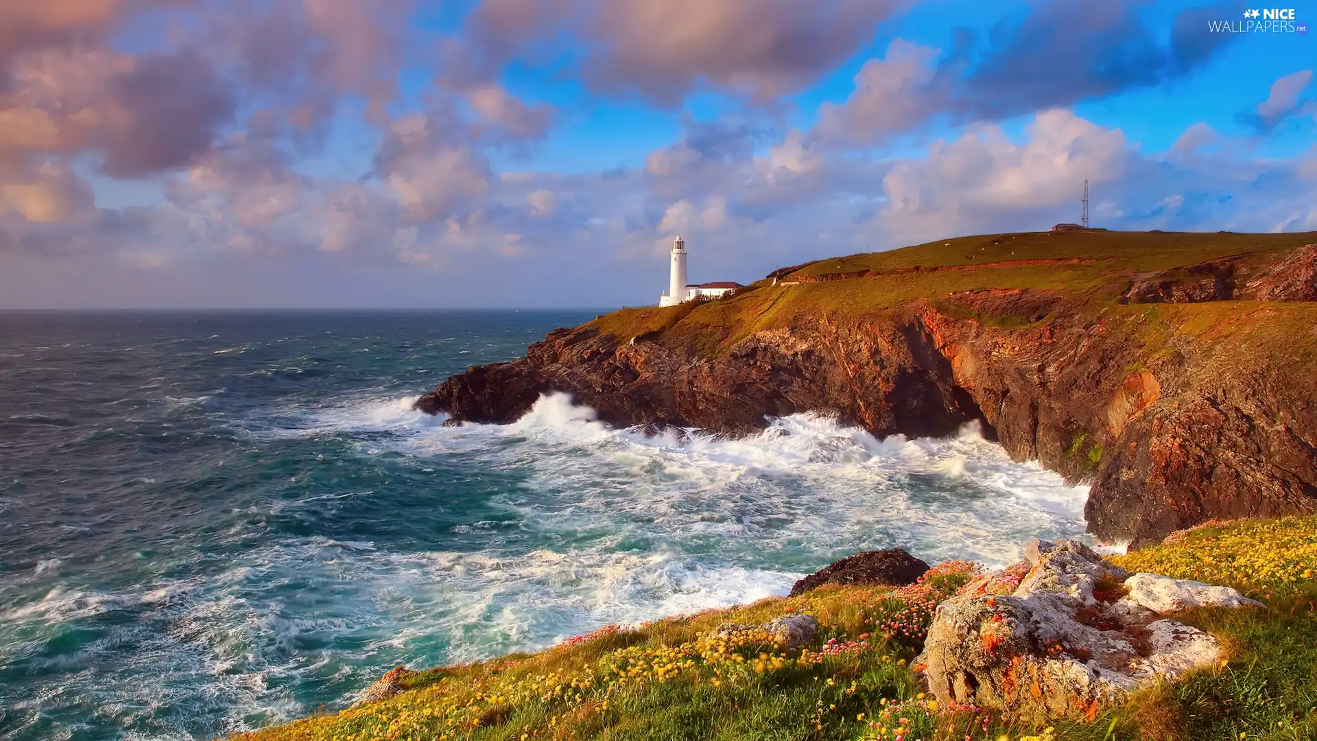 sea, Lighthouse, maritime, rocks