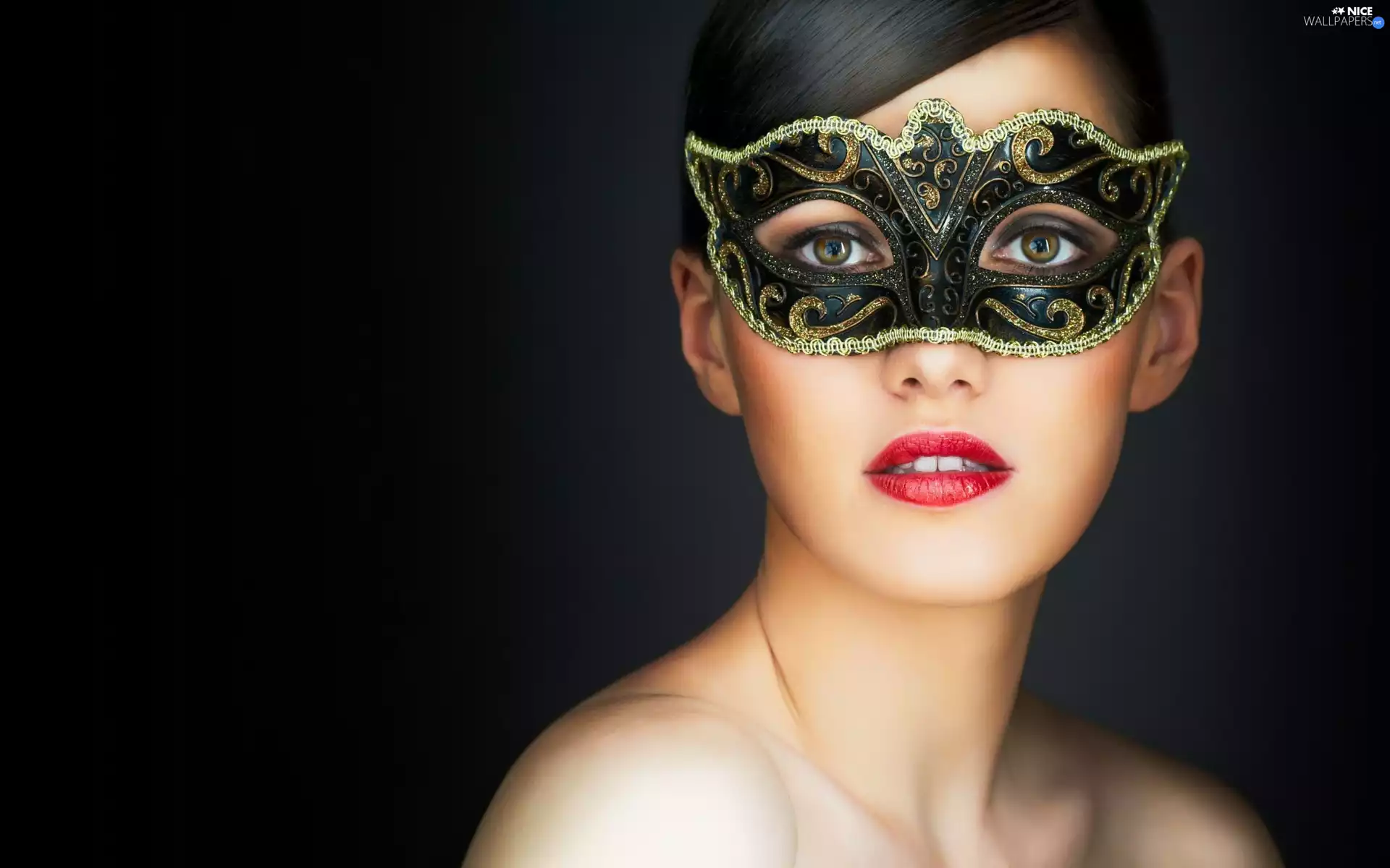 Mask, Beauty, brunette