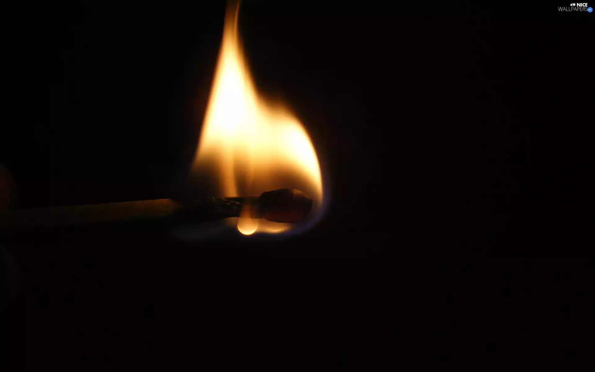 Match, flame