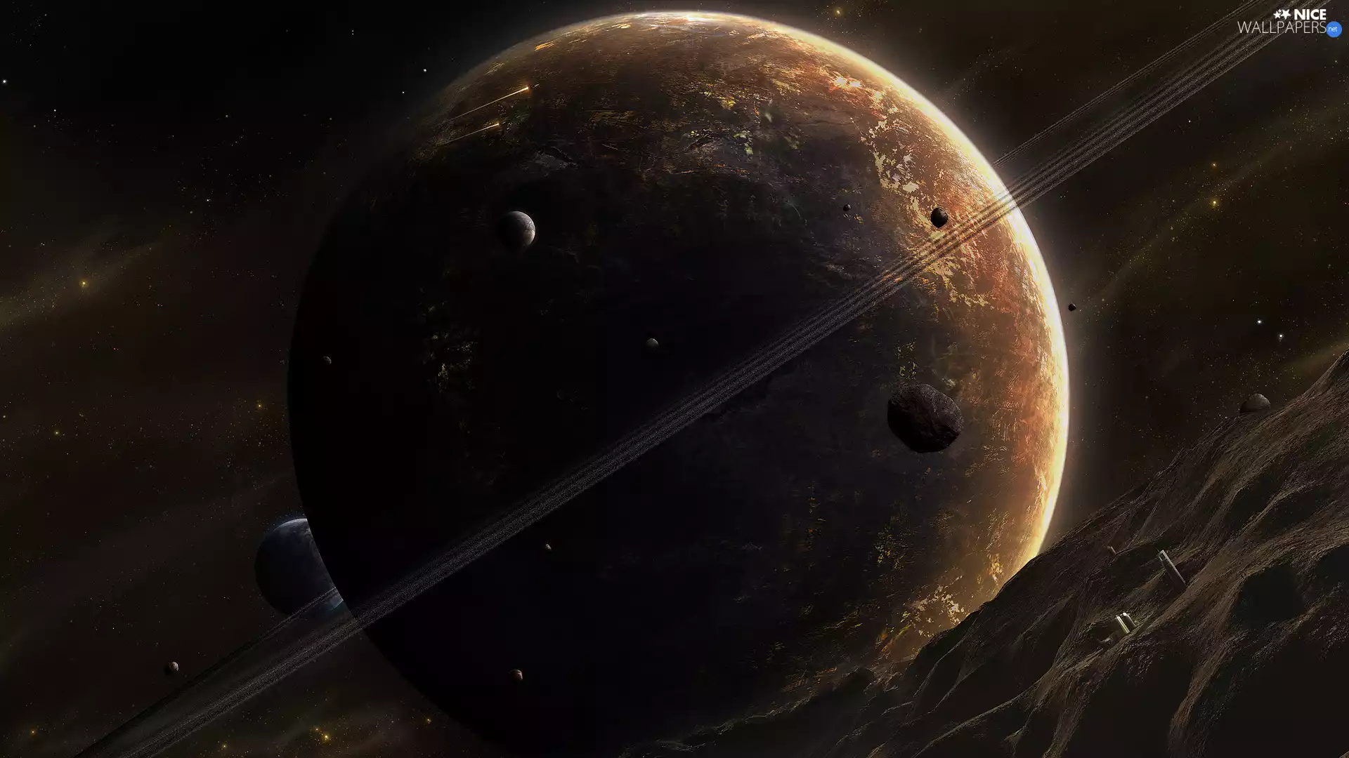 meteorites, Universe, Planets