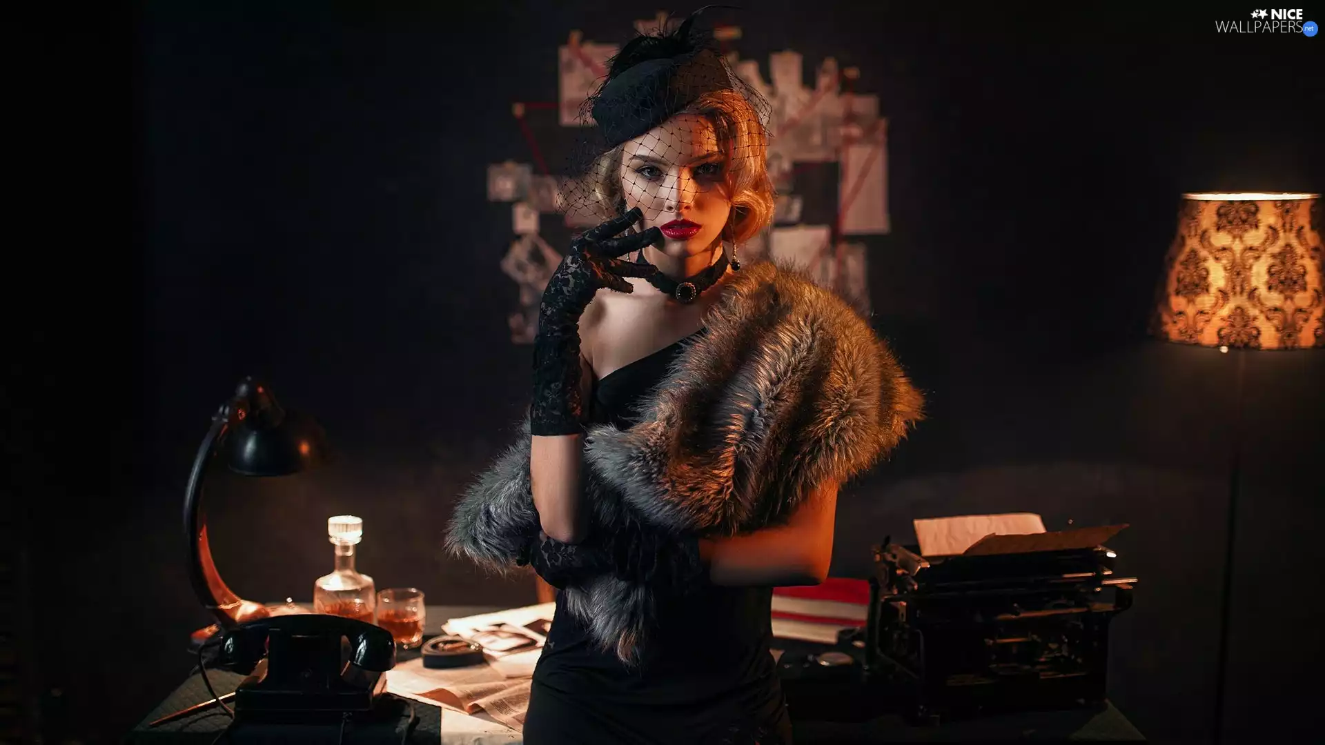 etola, Women, actress, model, Gloves, Anastasia Shcheglova