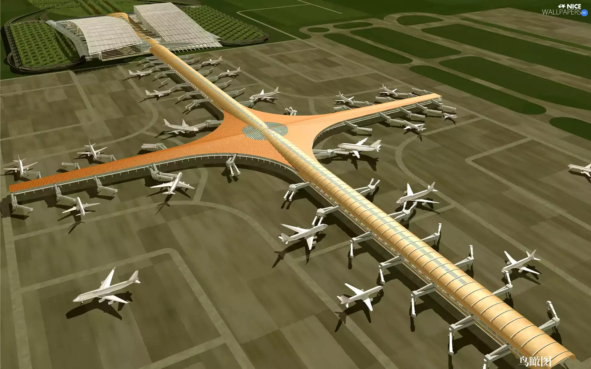 model, airport, pekin