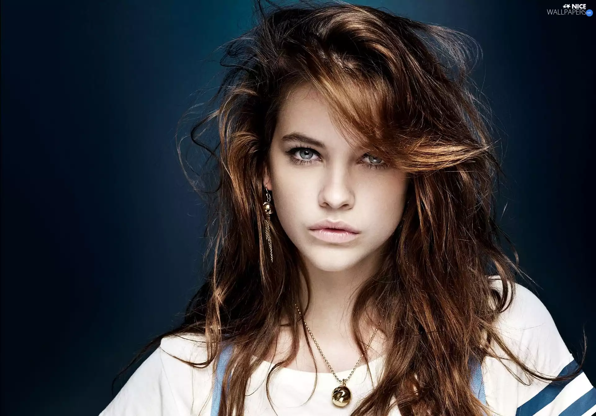 Hair, ear-ring, model, Brown, Barbara Palvin