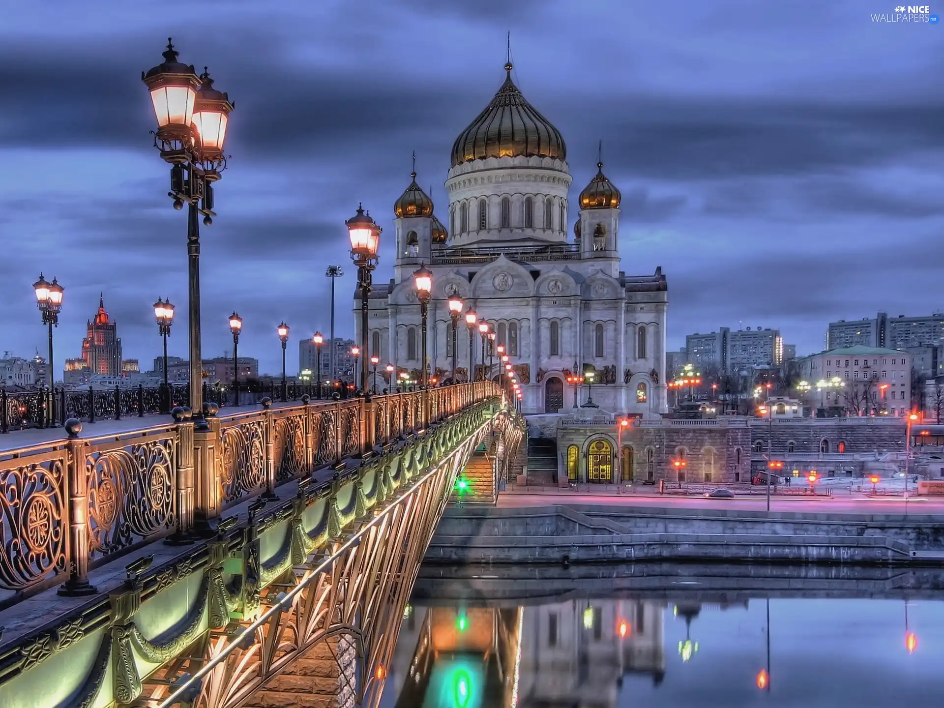 Moscow, bridge, chair