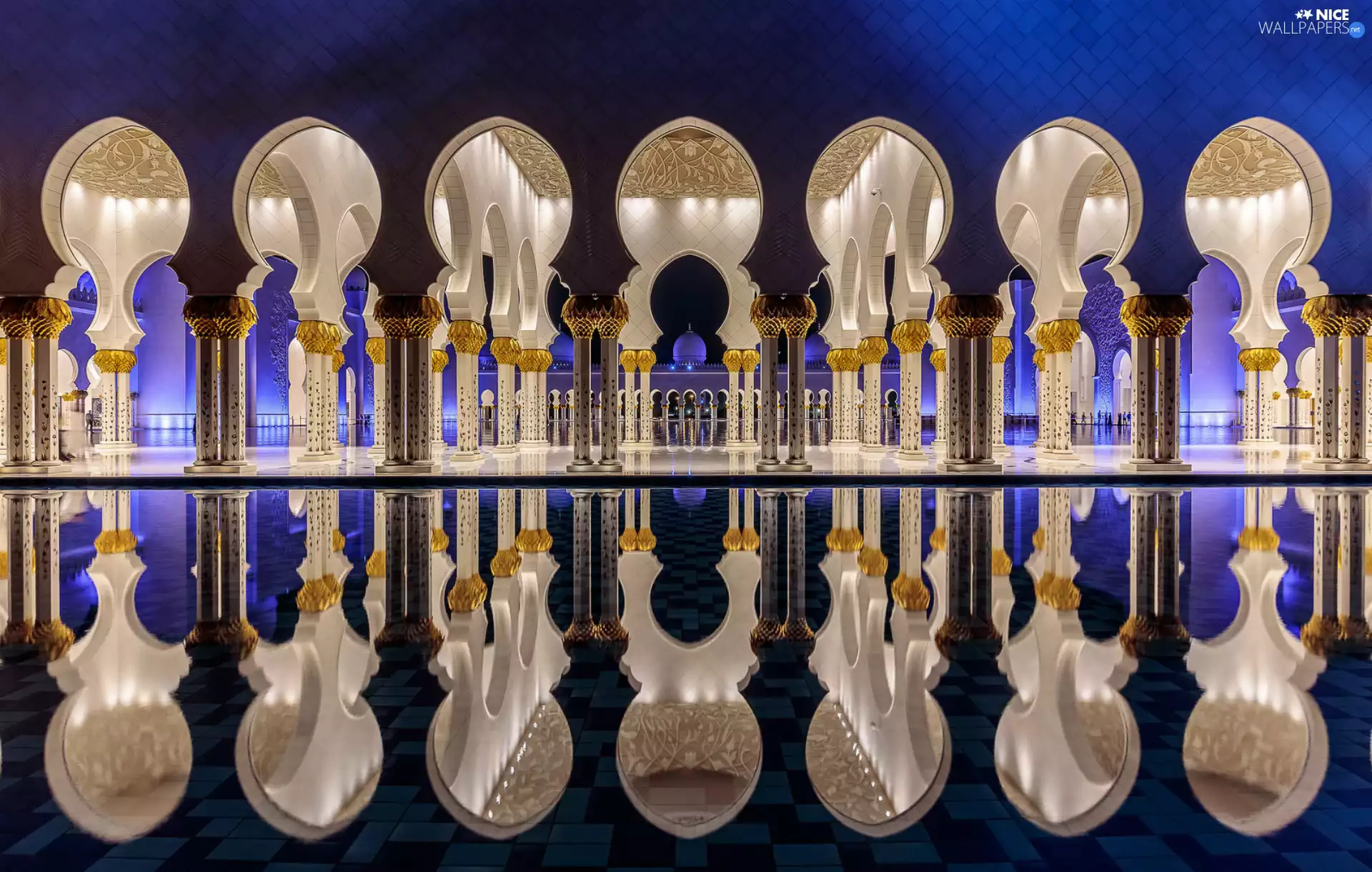 United Arab Emirates, Sheikh Zayed Grand Mosque, interior, Abu Dhabi City