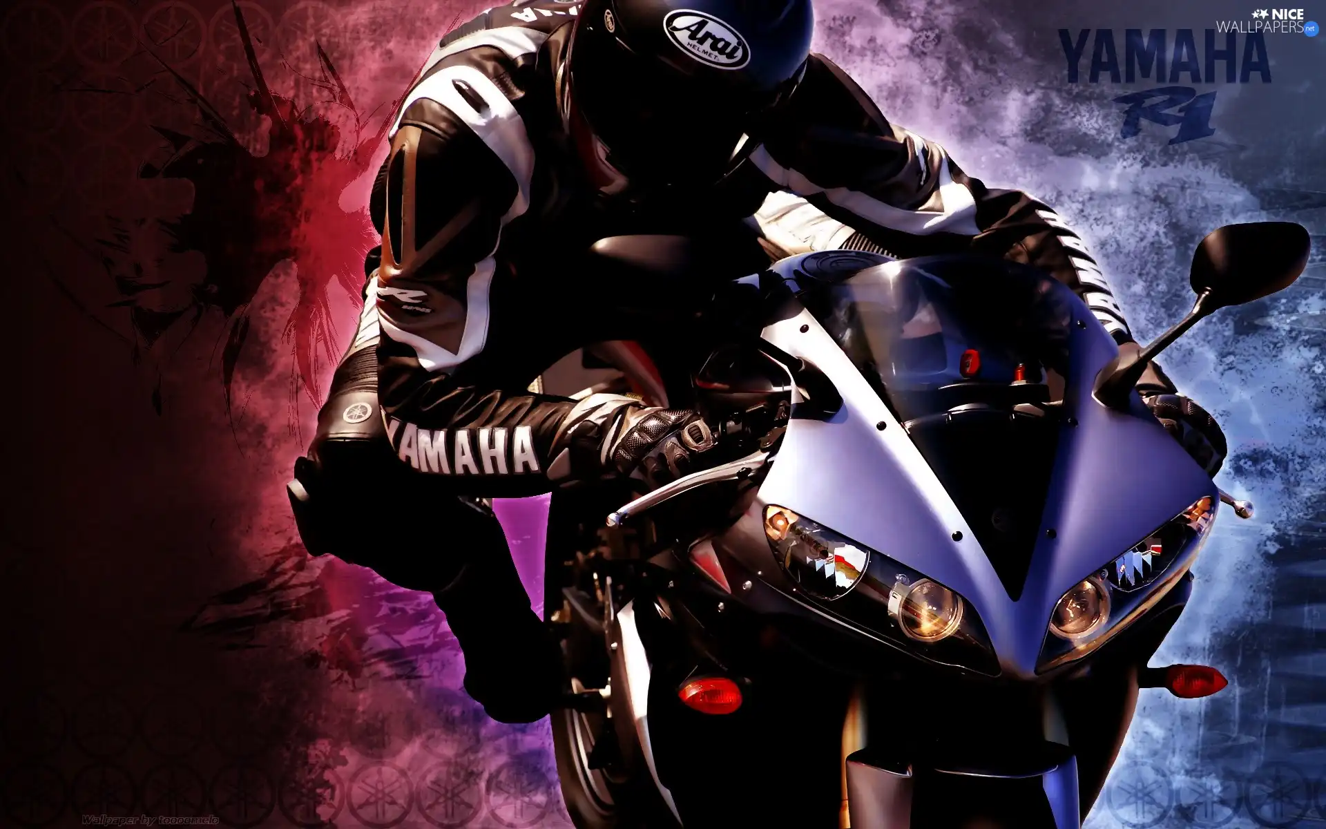 Yamaha YZF R1, motor-bike, Becks - motorbike, Motorcyclist