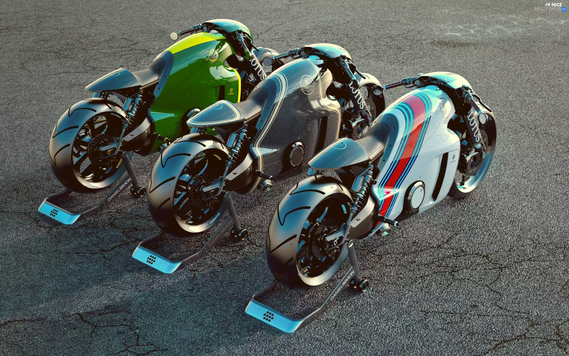 parking, Motorcycles, Lotus C-01