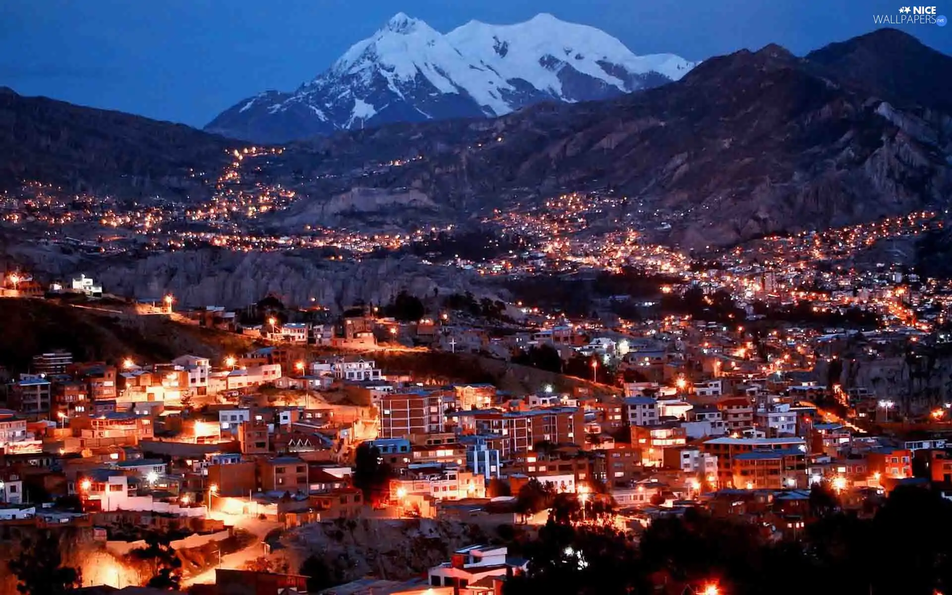 Bolivia, Town, Mountains, La Paz