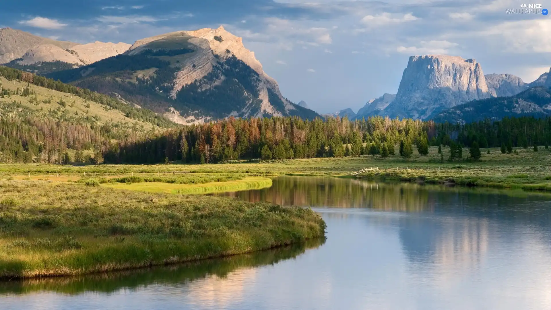 River, Mountains