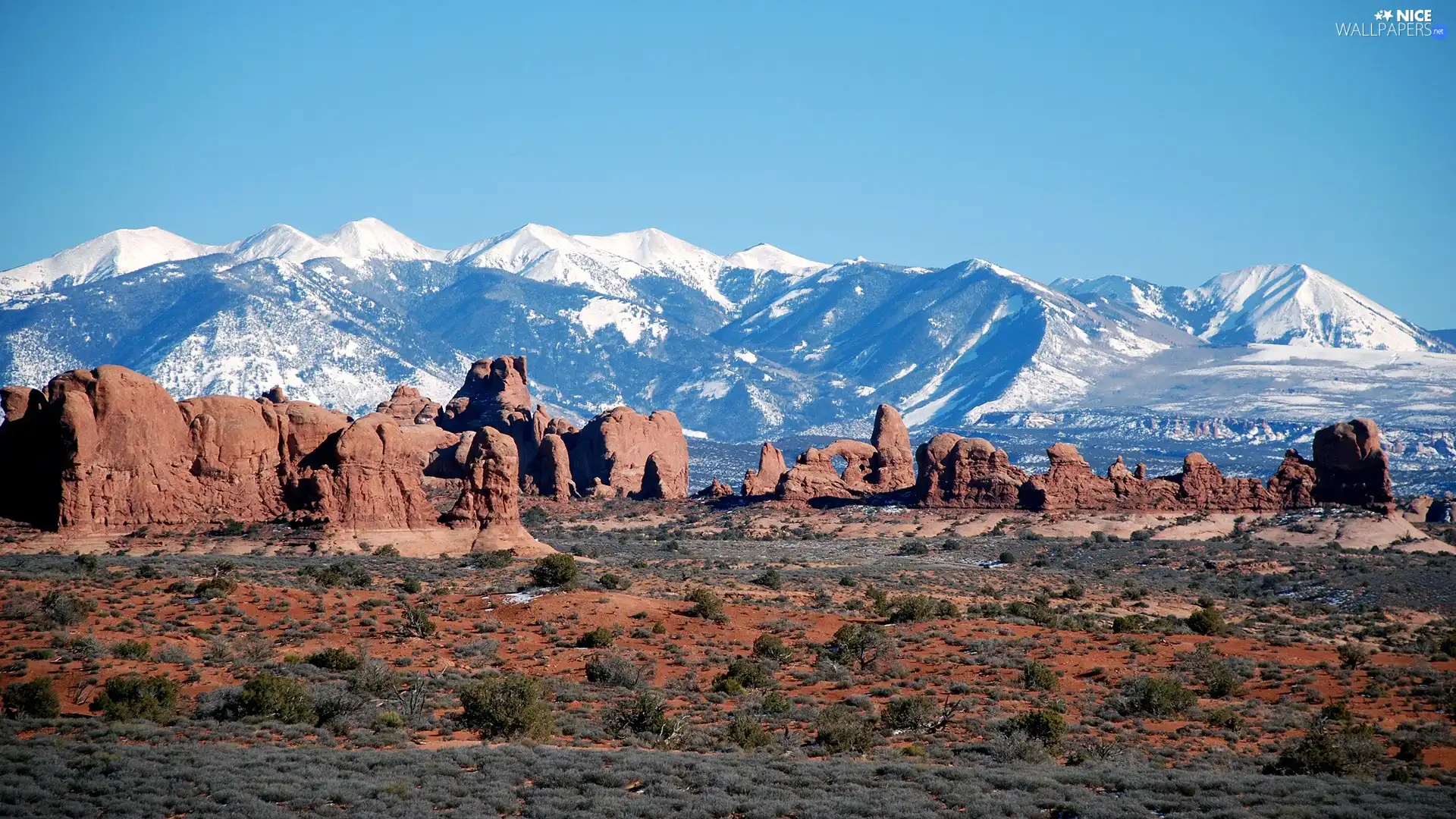 Mountains, Red, rocks