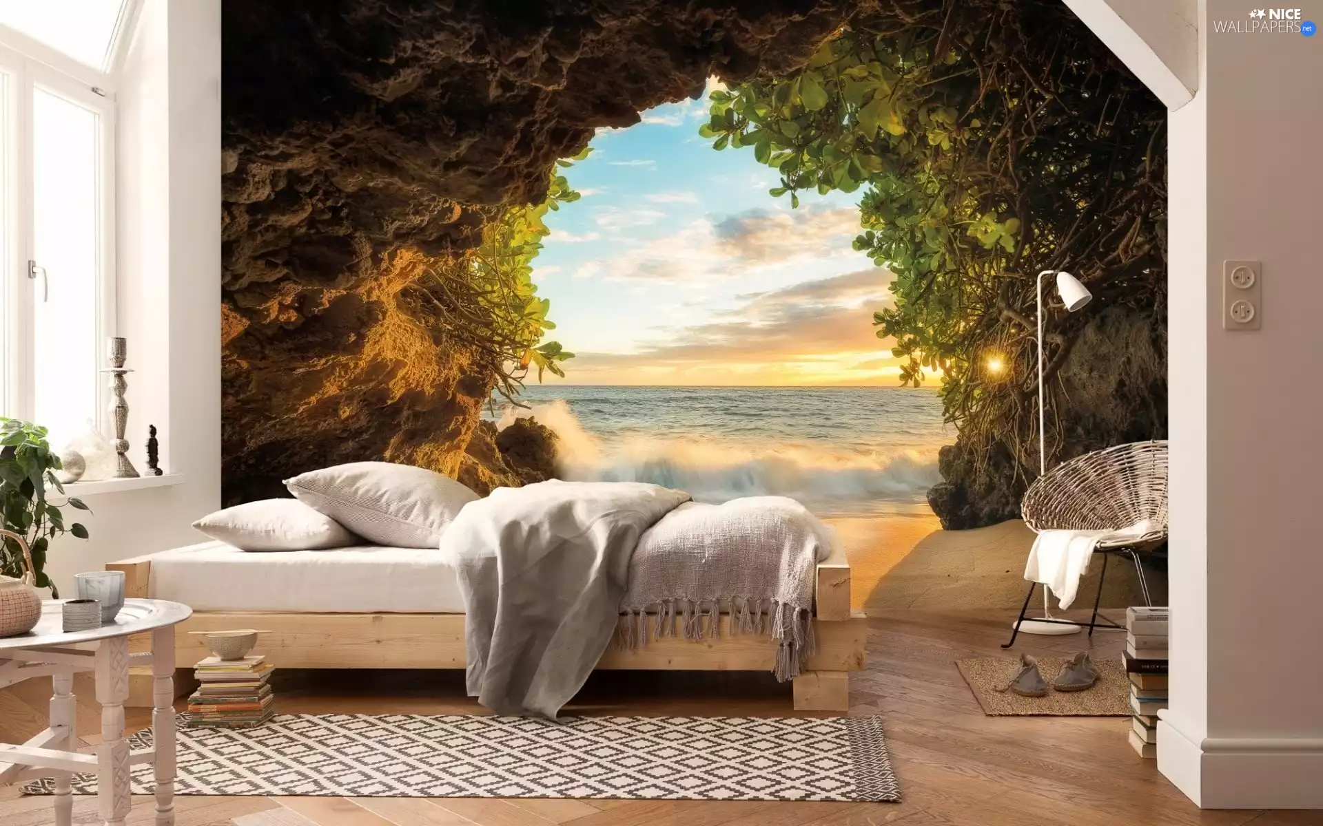 sea, Bedroom, Wall Mural