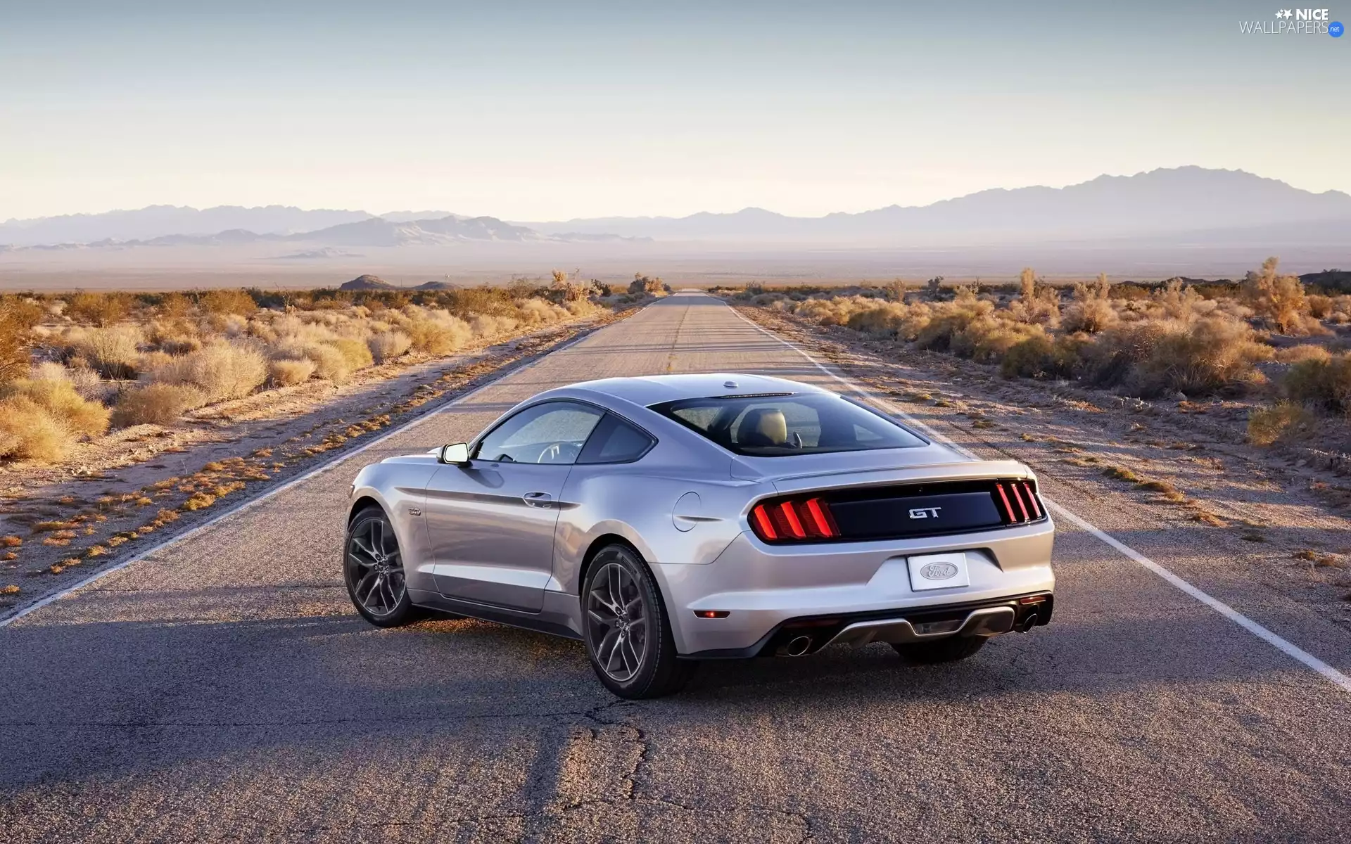 Ford, Way, Mountains, Mustang