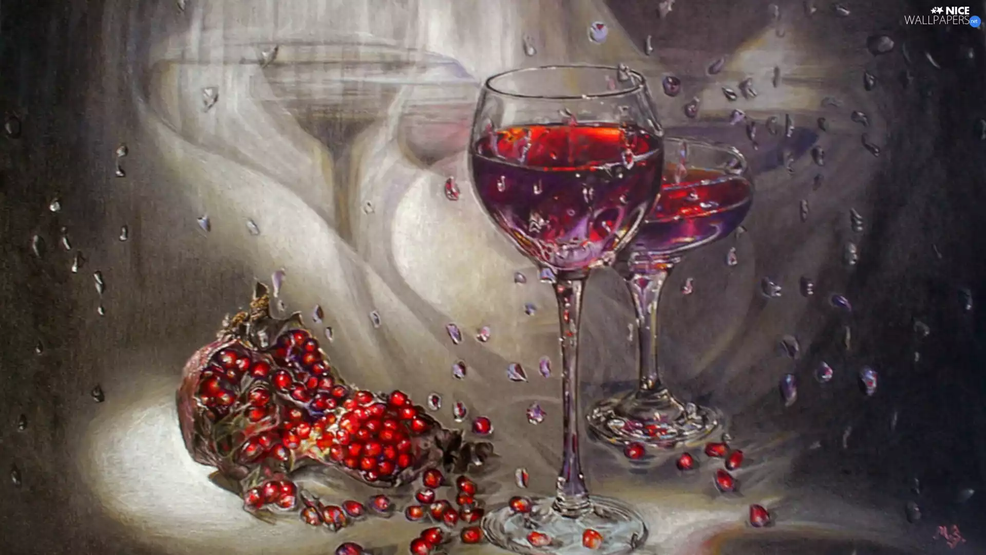 Two, navy blue, seeds, Lights