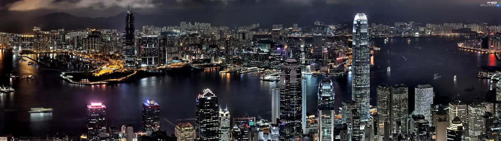 Japan, Town, Night, Tokio