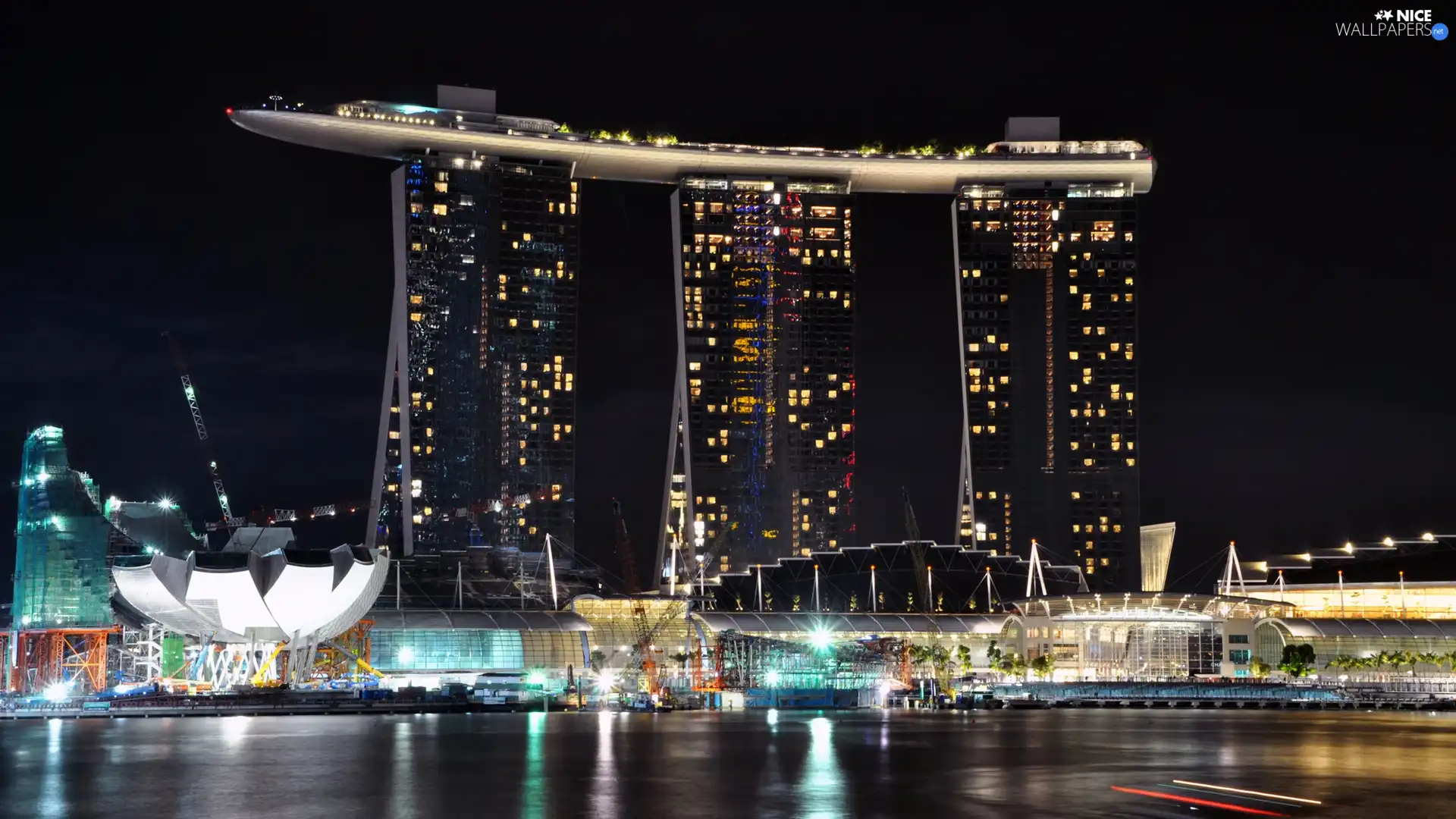 Night, Singapur, Town