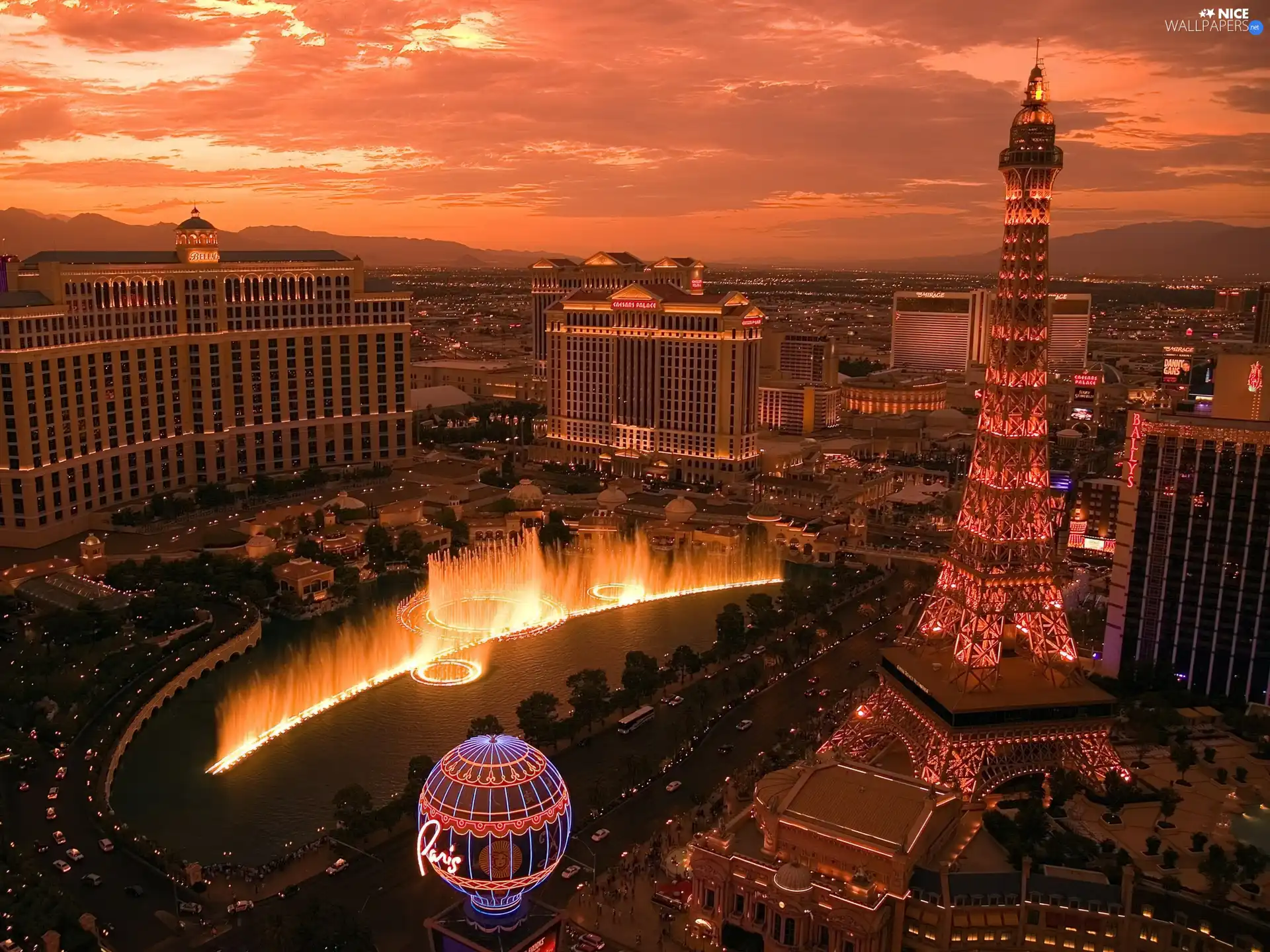 Las Vegas, panorama, night