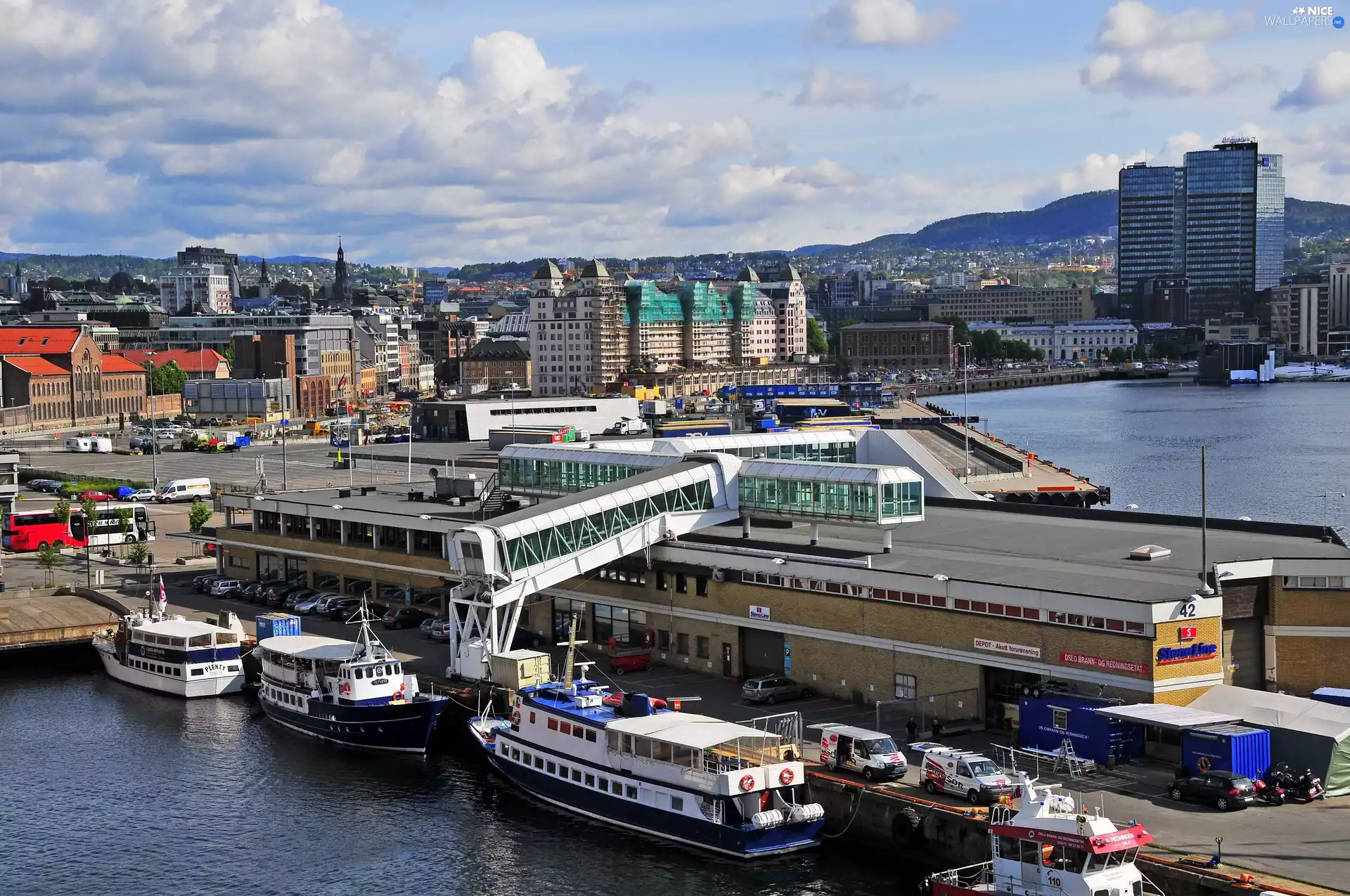 Town, port, Terminal, Norway