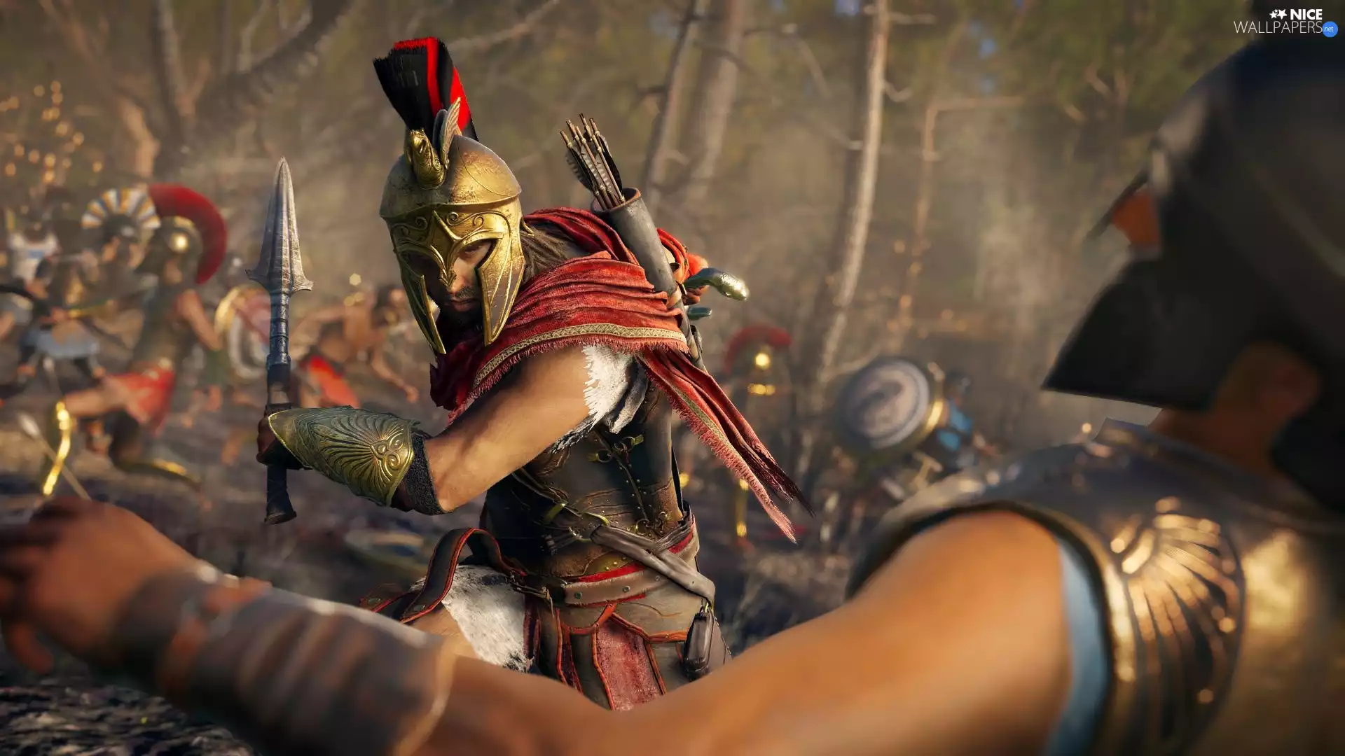 game, Fight, Character - Misthios Alexios, Assassins Creed Odyssey