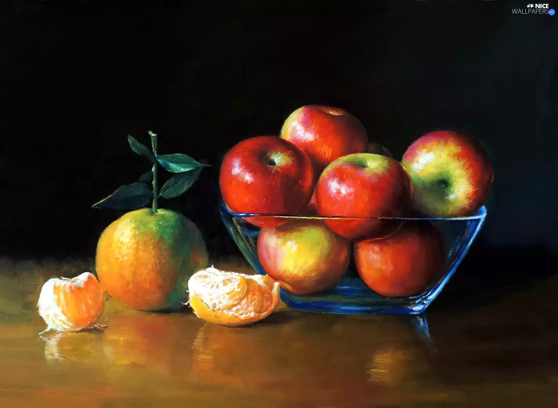orange, picture, apples