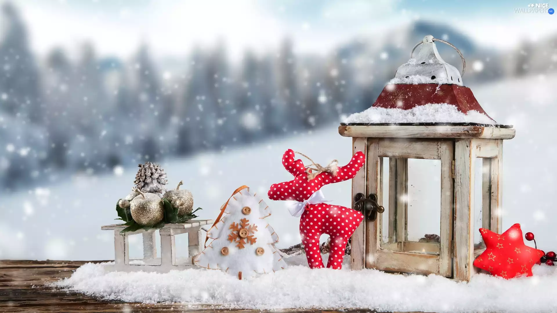 lantern, ornamentation, Christmas, Christmas, composition