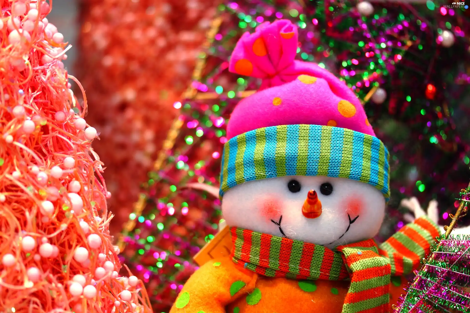 ornamentation, Christmas, shawl, Hat, Snowman