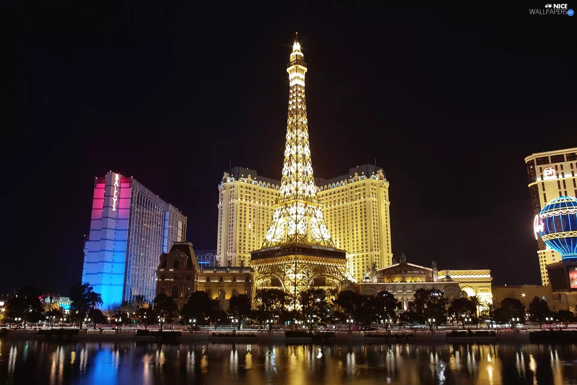 Night, Las Vegas, panorama