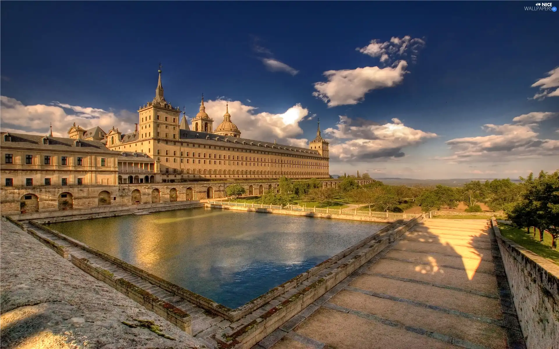 Castle, water, panorama, the walls