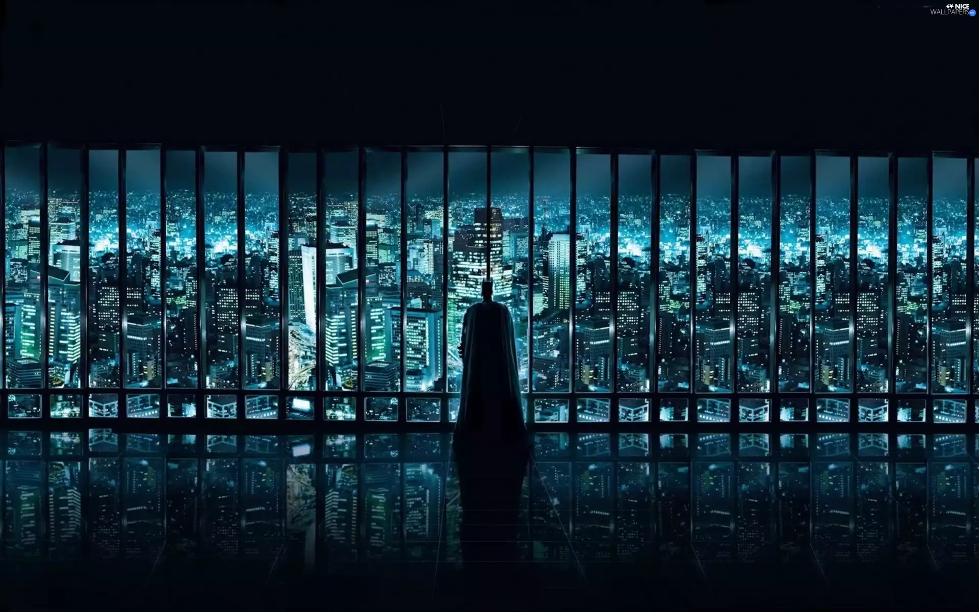 Window, Town, Batman, panorama