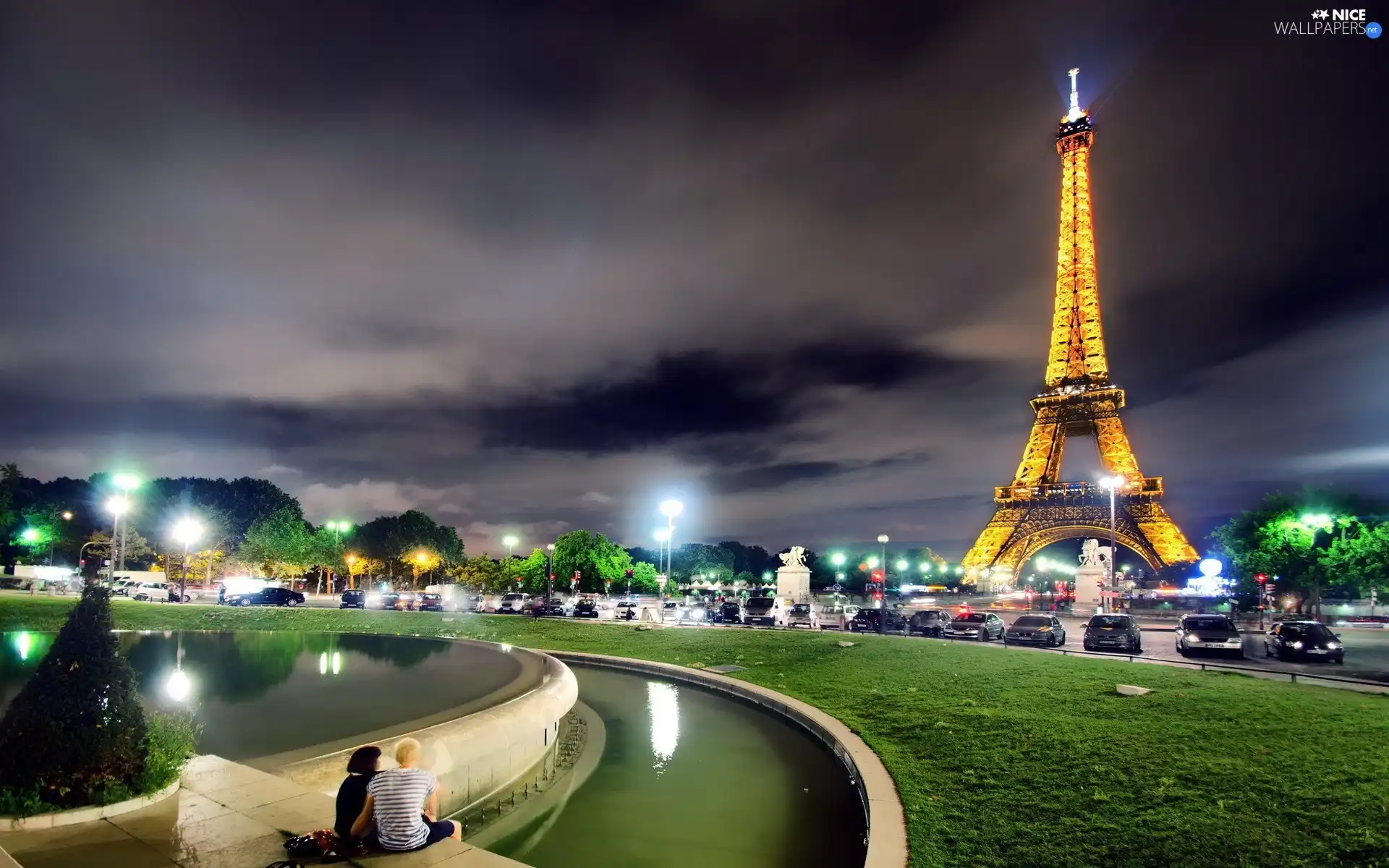Paris, France, tower, Eiffla, View