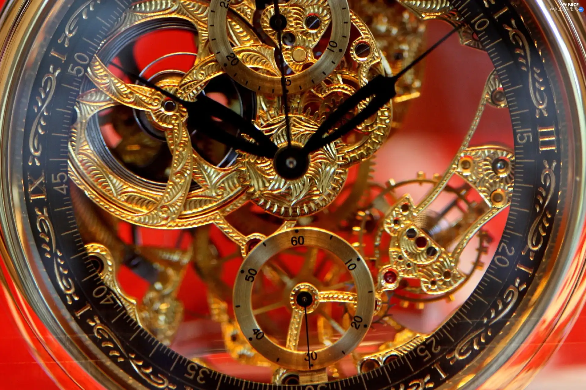part, Clock, Golden