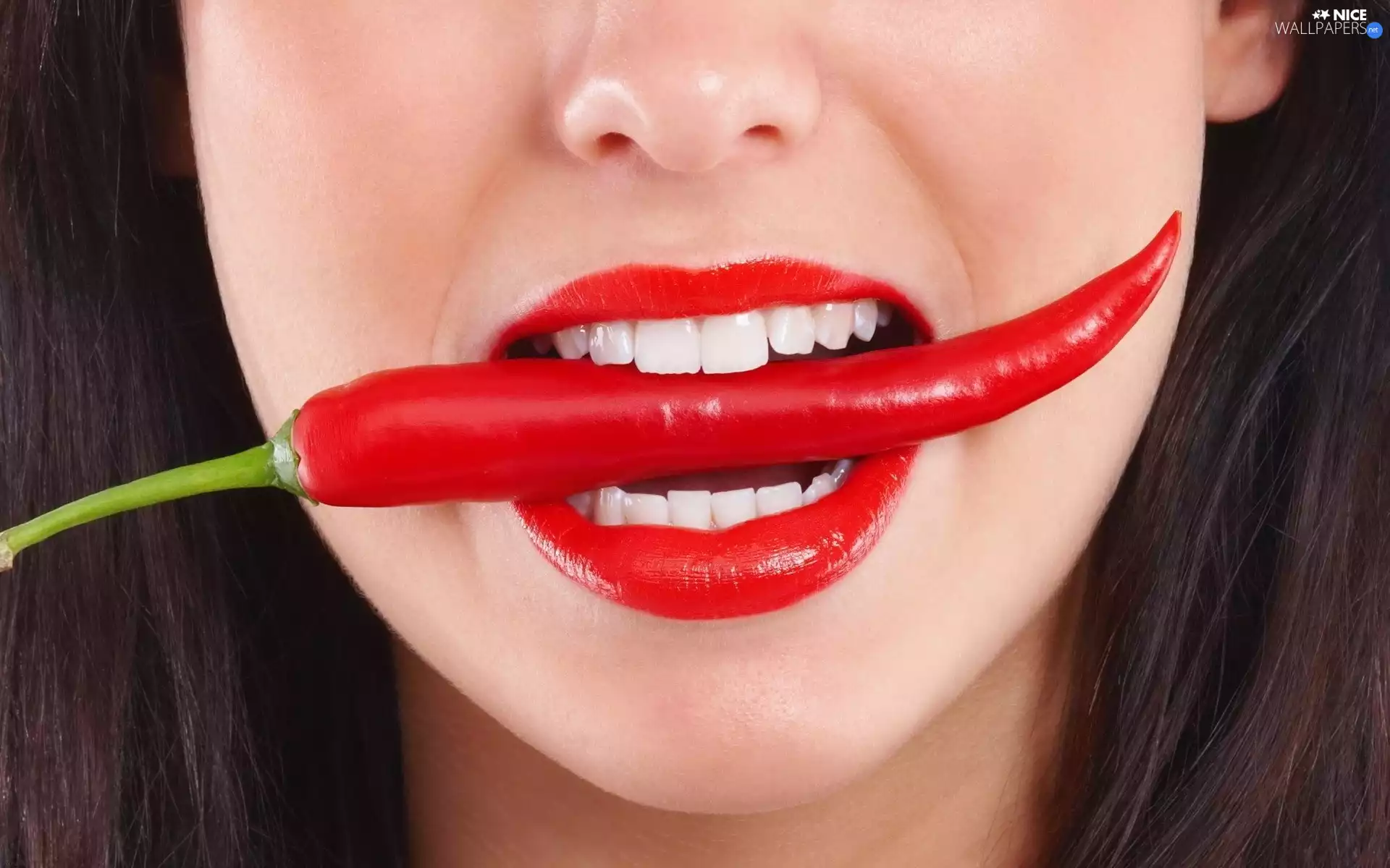 pepper, Women, lips