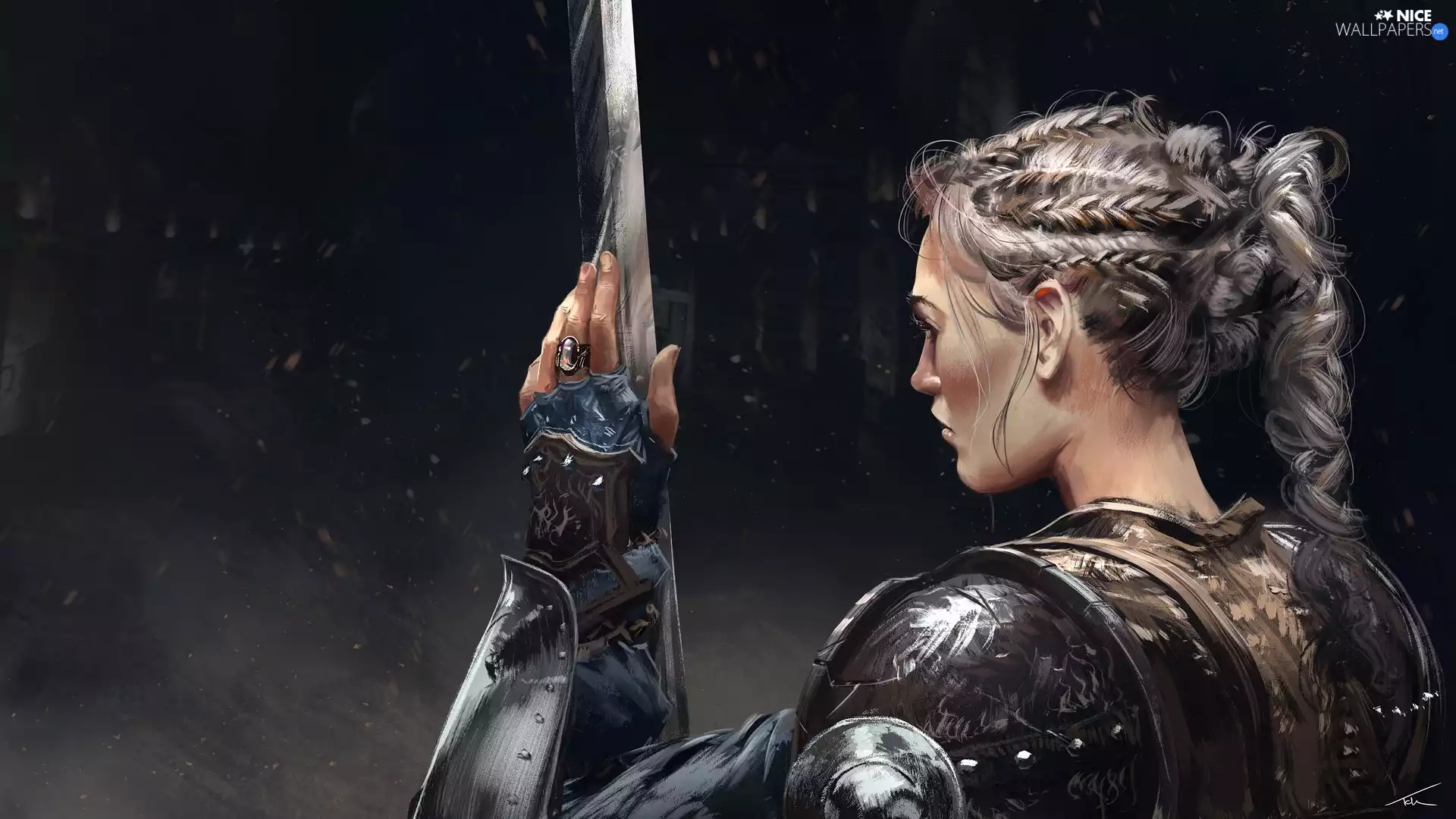 pigtail, Women, warrior