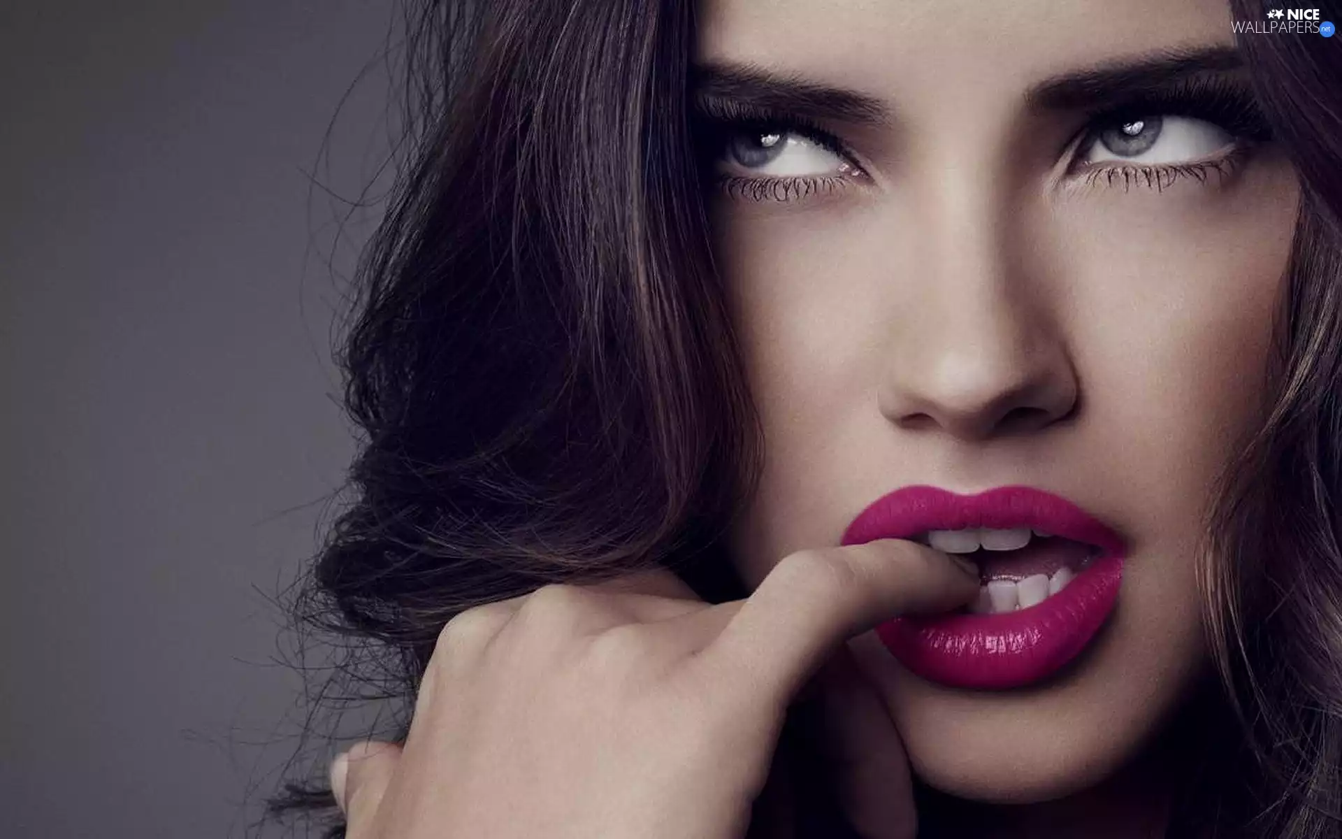 lips, Adriana Lima, Pink