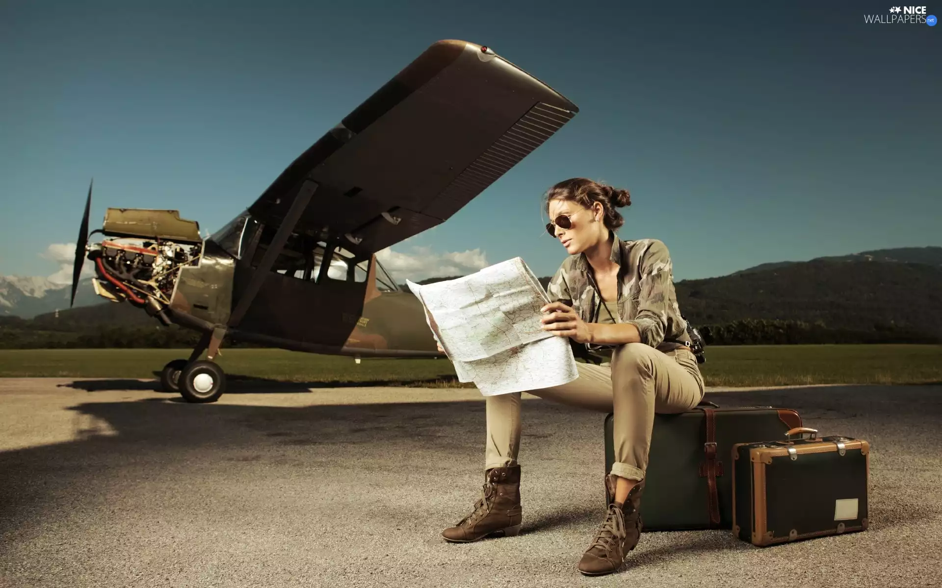 plane, model, airport