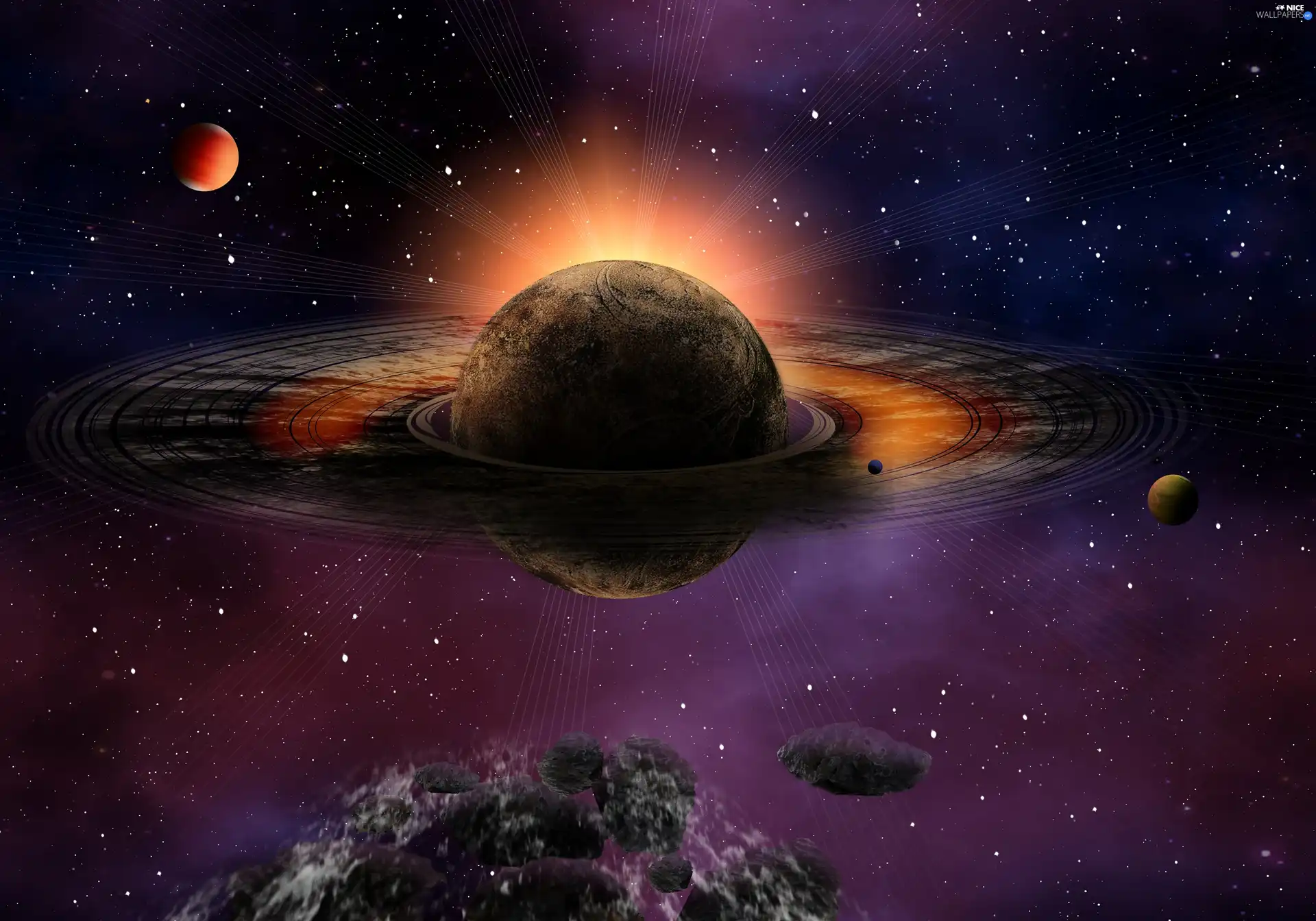 Planets, Universe, 3D - Nice wallpapers: 3500x2450