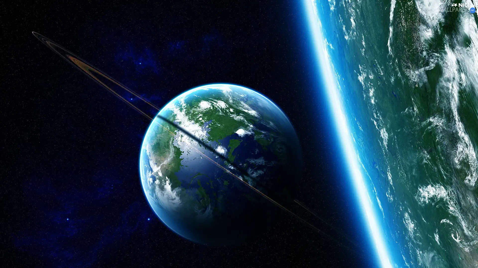Universe, land, graphics, Planets