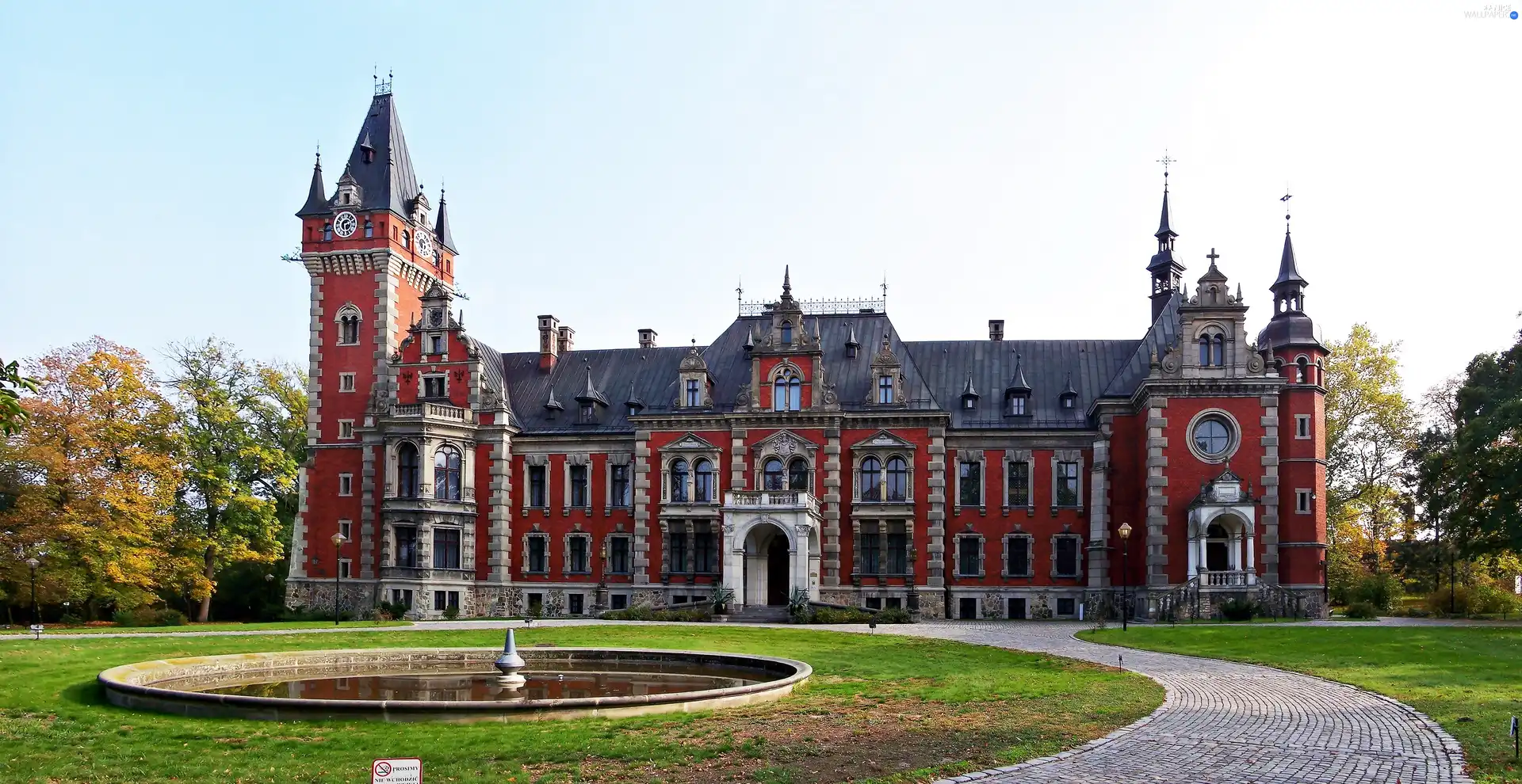 Poland, palace, Plawniowice